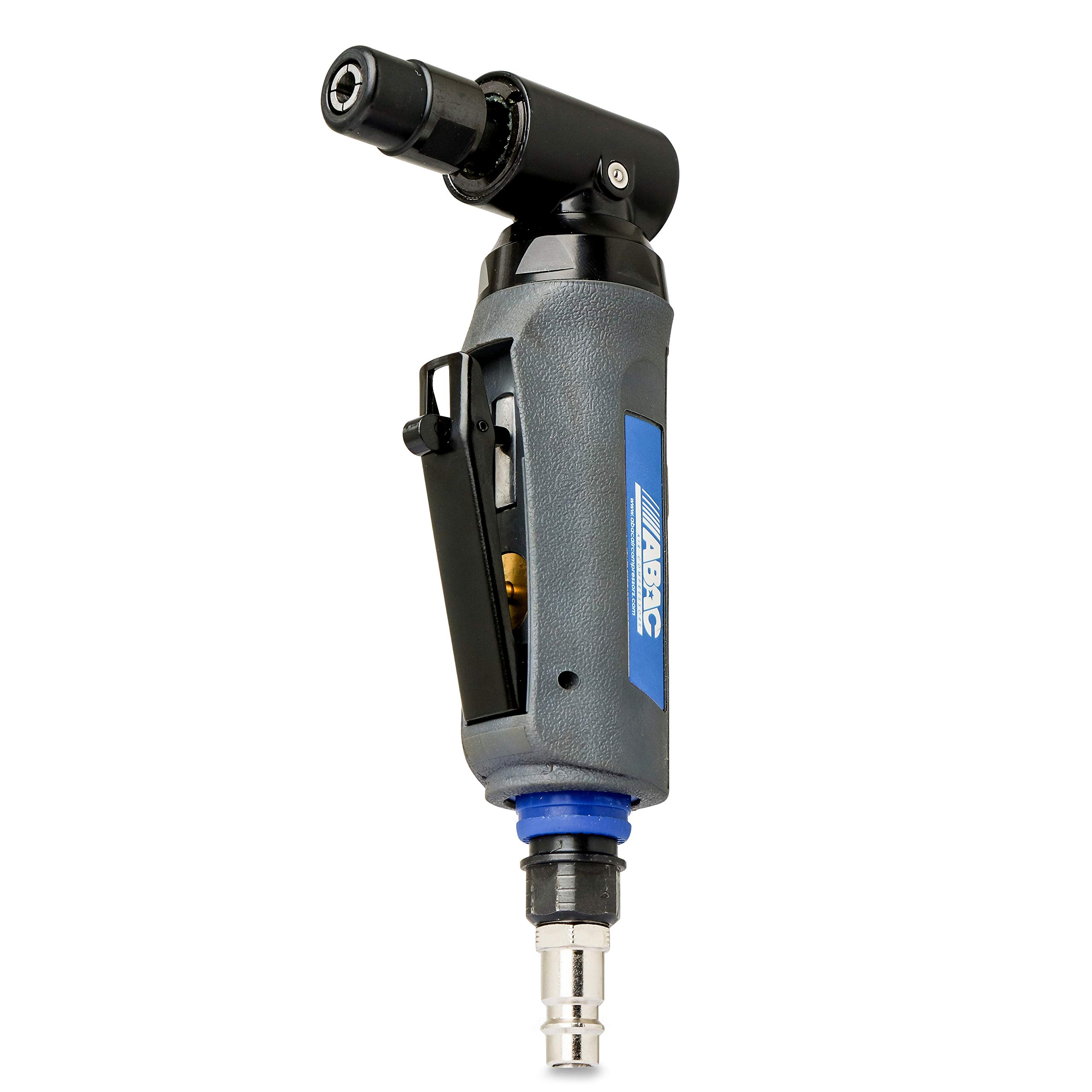 ABAC Pro Angle Grinder, 90° Angle Design, Ideal Access Areas, Clamp Chuck 3 & 6 mm, Professional Use (Automobiles
