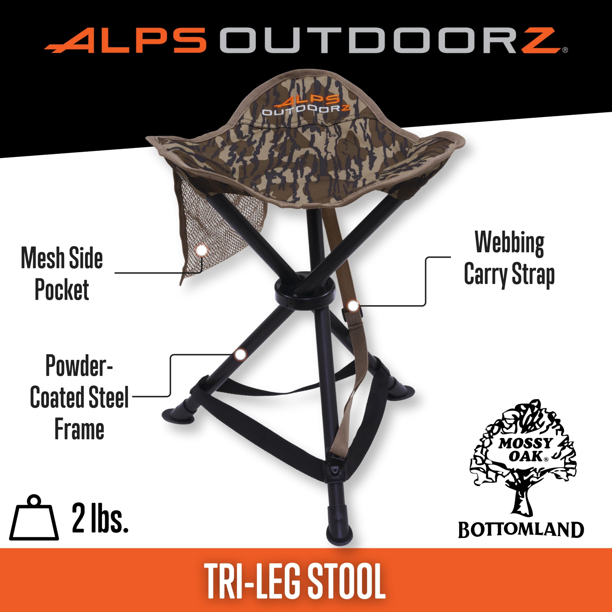 Amazon.com: ALPS OutdoorZ Tri-Leg Stool Mossy Oak Original