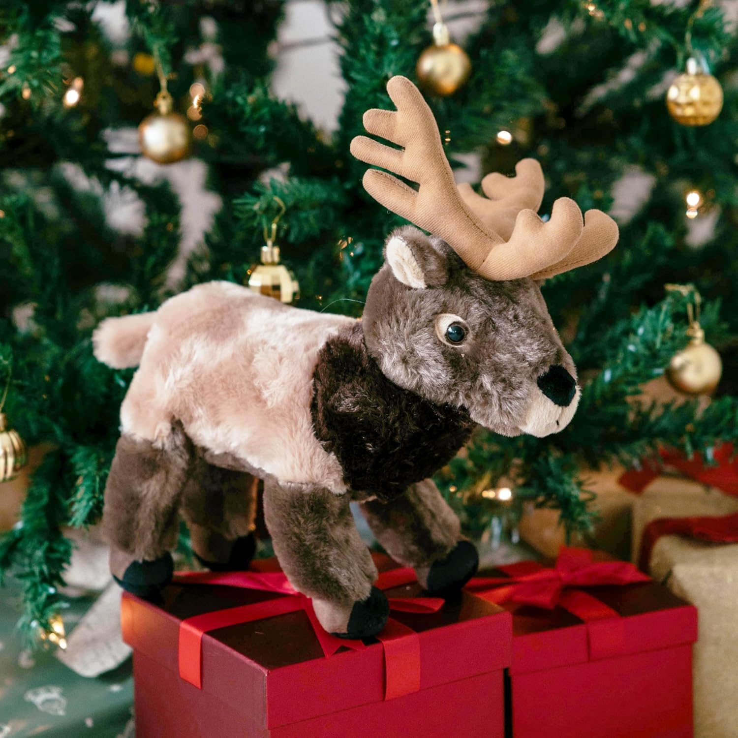 The Petting Zoo Elk Stuffed Animal Plushie, Gifts for Kids, Wild Onez Wildlife Animals, Elk Plush Toy 12 Inches - Image 3