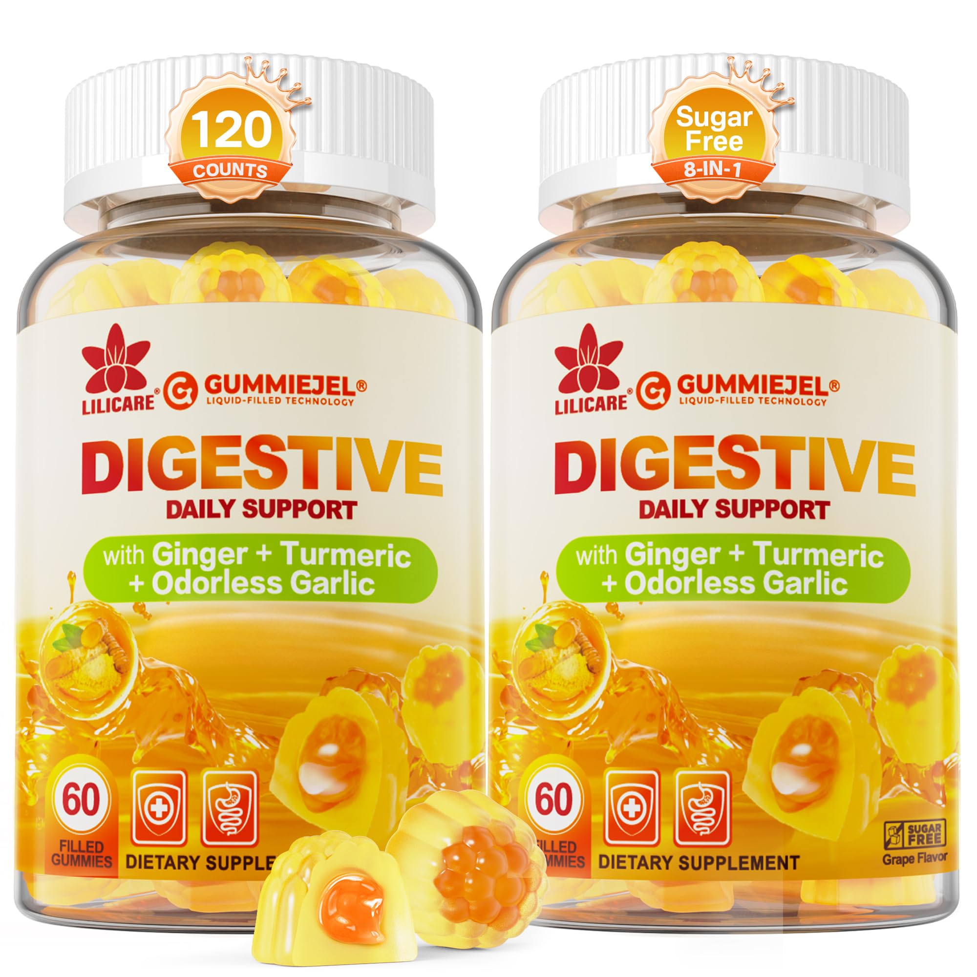 Ginger Chews Gummies Supplement for Women & Men, Sugar Free, Vegan, 60Cts — Amazon image 10