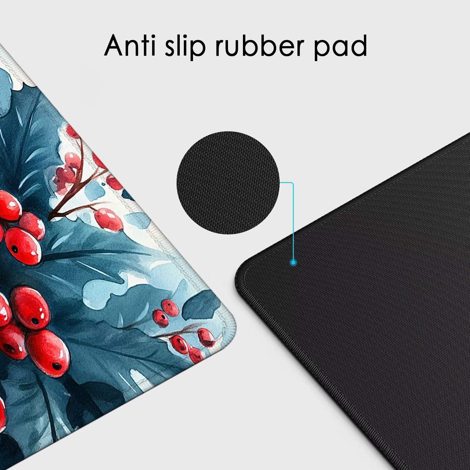 Gamingowa podkładka pod mysz XXL, duża podkładka pod mysz, 1200 x 600 x 3 mm, dekoracja bożonarodzeniowa, podkładka na stół, duża, poprawia precyzję i prędkość, antypoślizgowa podkładka, wodoodporna