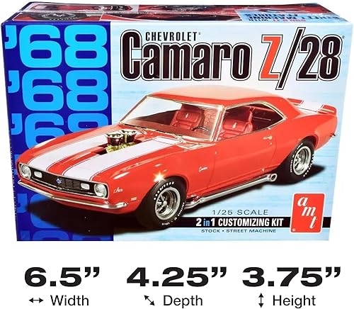 Miniatura 5 de AMT 1968 Chevy Camaro Z/28 Kit de modelo a escala 1:25
