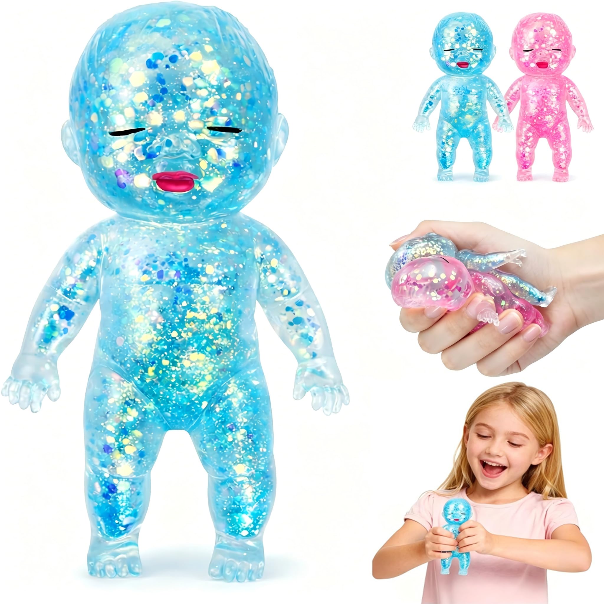 Butter Squishy Toy (blue squishy baby) — image 1