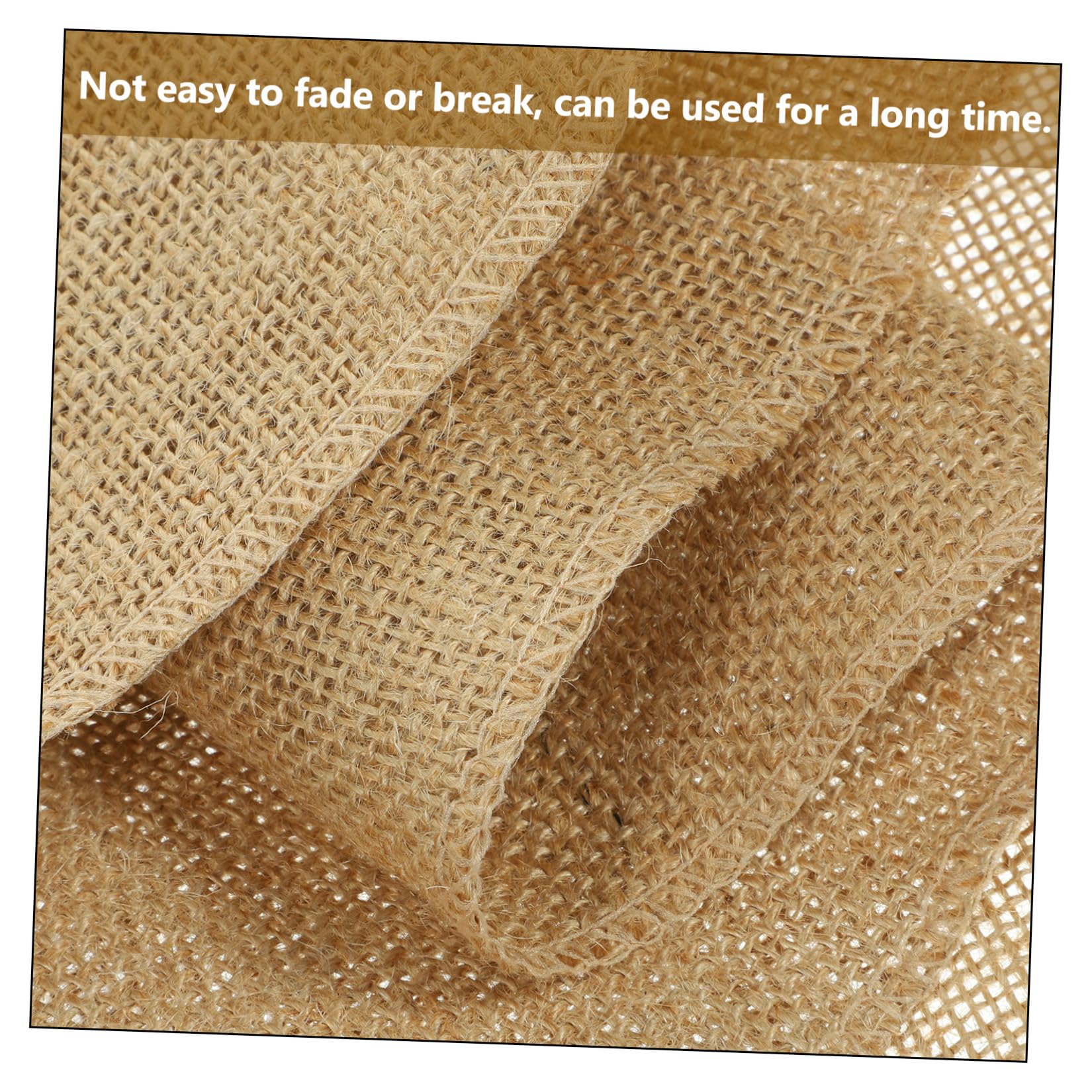 SOLUSTRE Rustikaler Leicht zu Lagern aus Jute Tischläufer 30cm X 10m Rolle Baumwolle und Leinen Nicht Verblassend für Hochzeits und Geburtstagsdeko