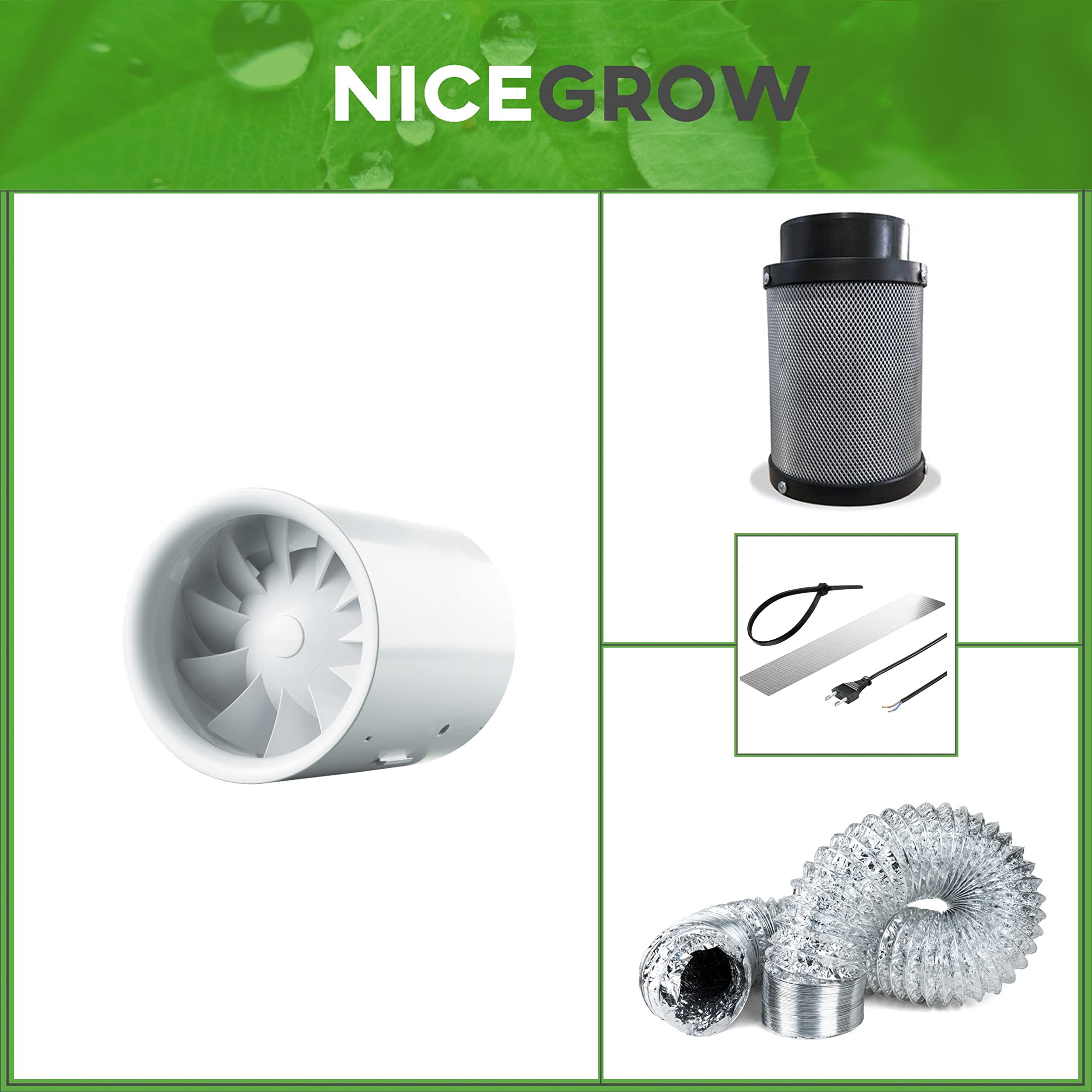 Can-Lite Aktivkohlefilter 150 M³ Grow Anbau Belüftung