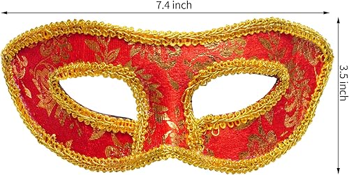 Miniatura 2 de Yookat 14 máscaras de mascaradas vintage antiguas máscaras venecianas Mardi Gras máscara de mascarada