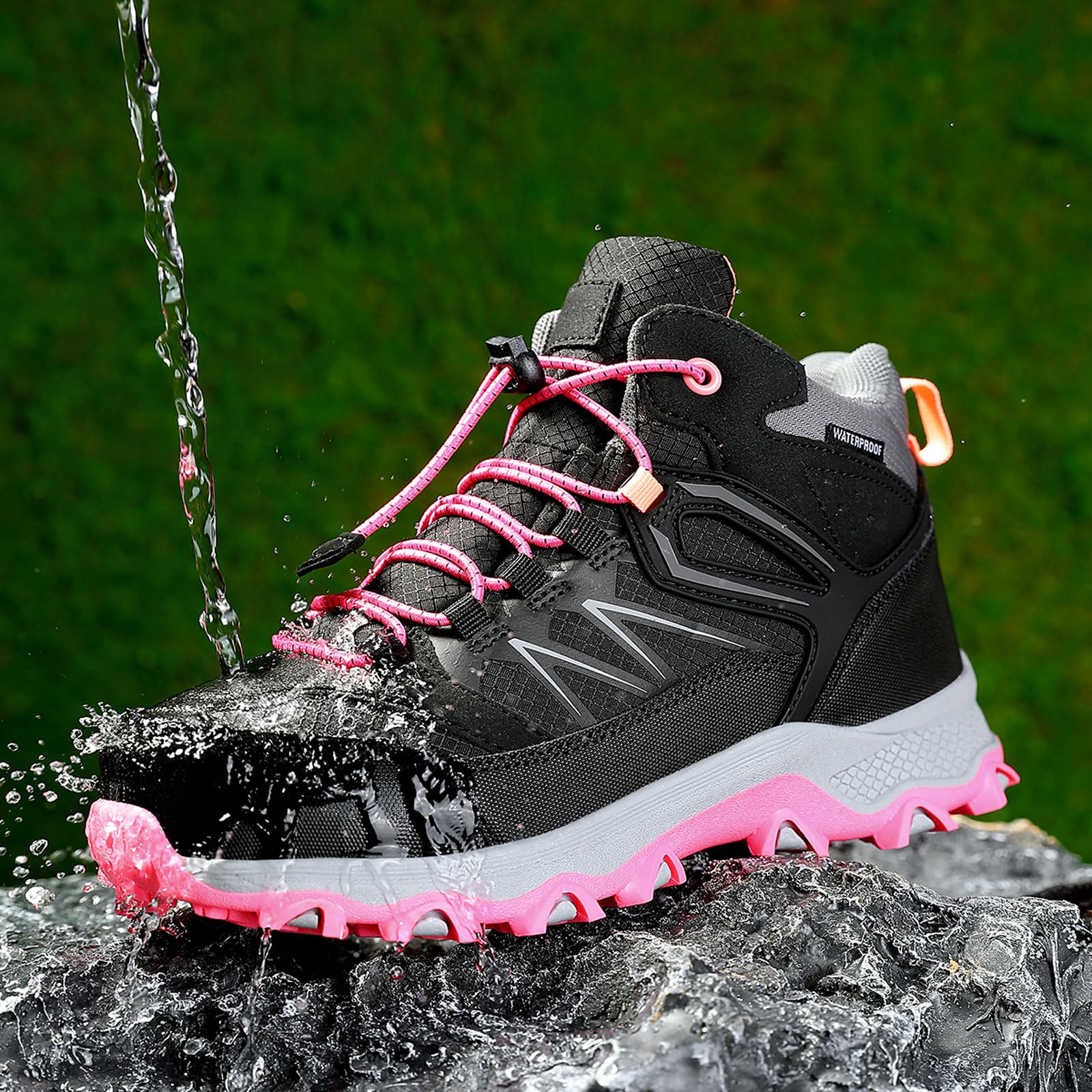 Kinder Wanderschuhe Jungen Wasserdicht Trekking Wanderstiefel Bequem Leichter Mädchen Outdoor rutschfeste Turnschuhe Trekkingschuhe Four Seasons Schuhe EU 31-39