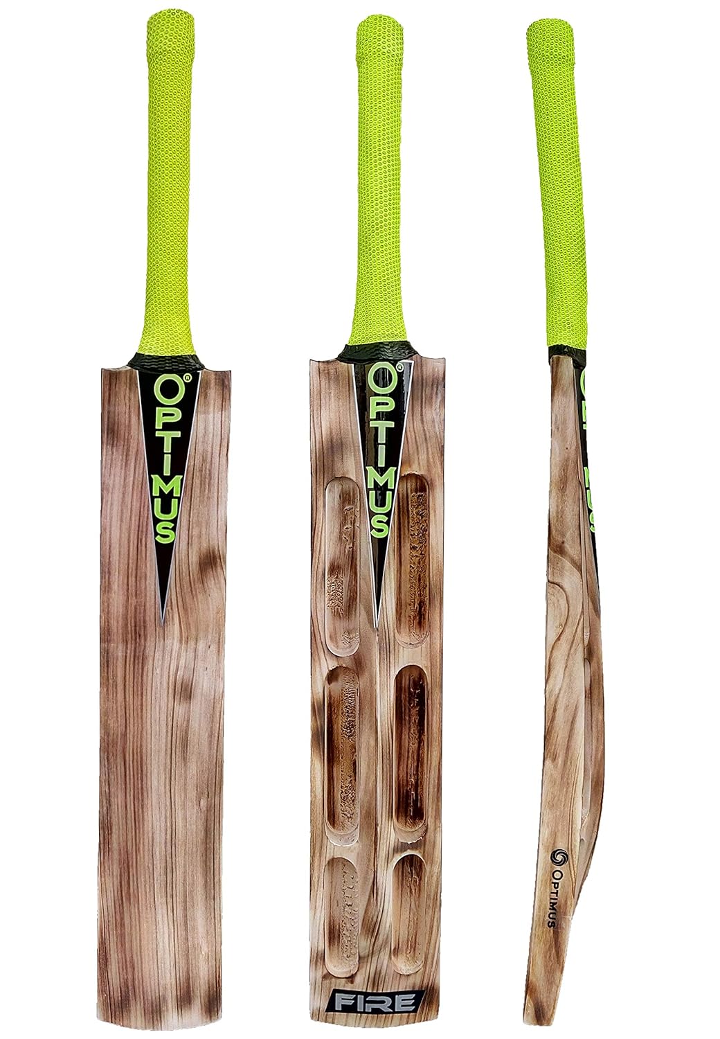 Optimus® Fire Cricket Scoop Kashmir Willow Bat (Fire Burn) Full Size