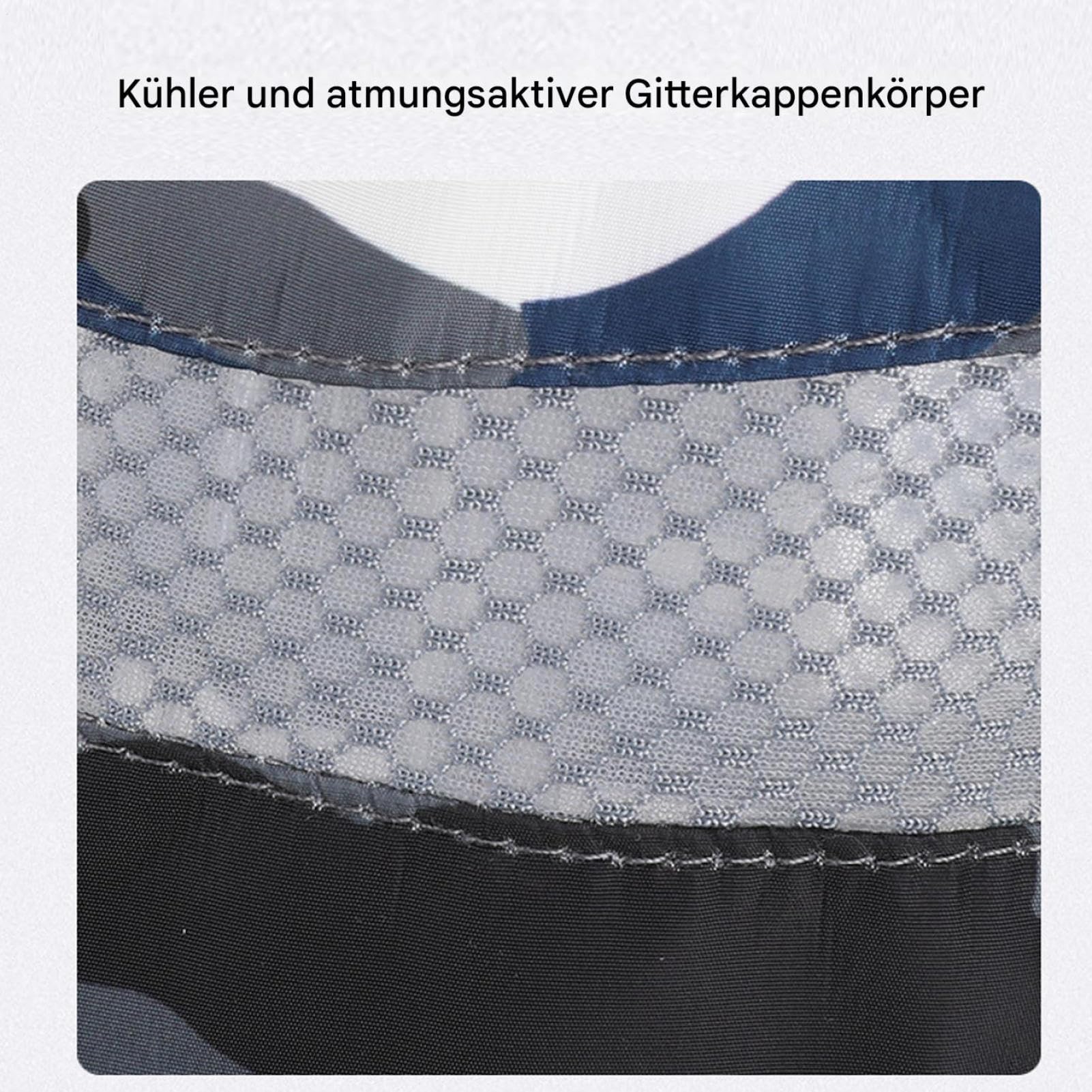 Gorro de ventilador con energía solar, construcción de nailon transpirable, ventiladores de refrigeración extraíbles, sombreros de pesca, gorro de refrigeración para exteriores, con capa de cuello