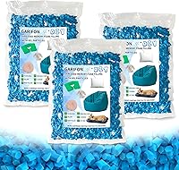 Vista 10 de Relleno para saco de boxeo de 5 libras, relleno de frijoles para almohada y puf, relleno de espuma viscoelástica triturada, relleno para saco