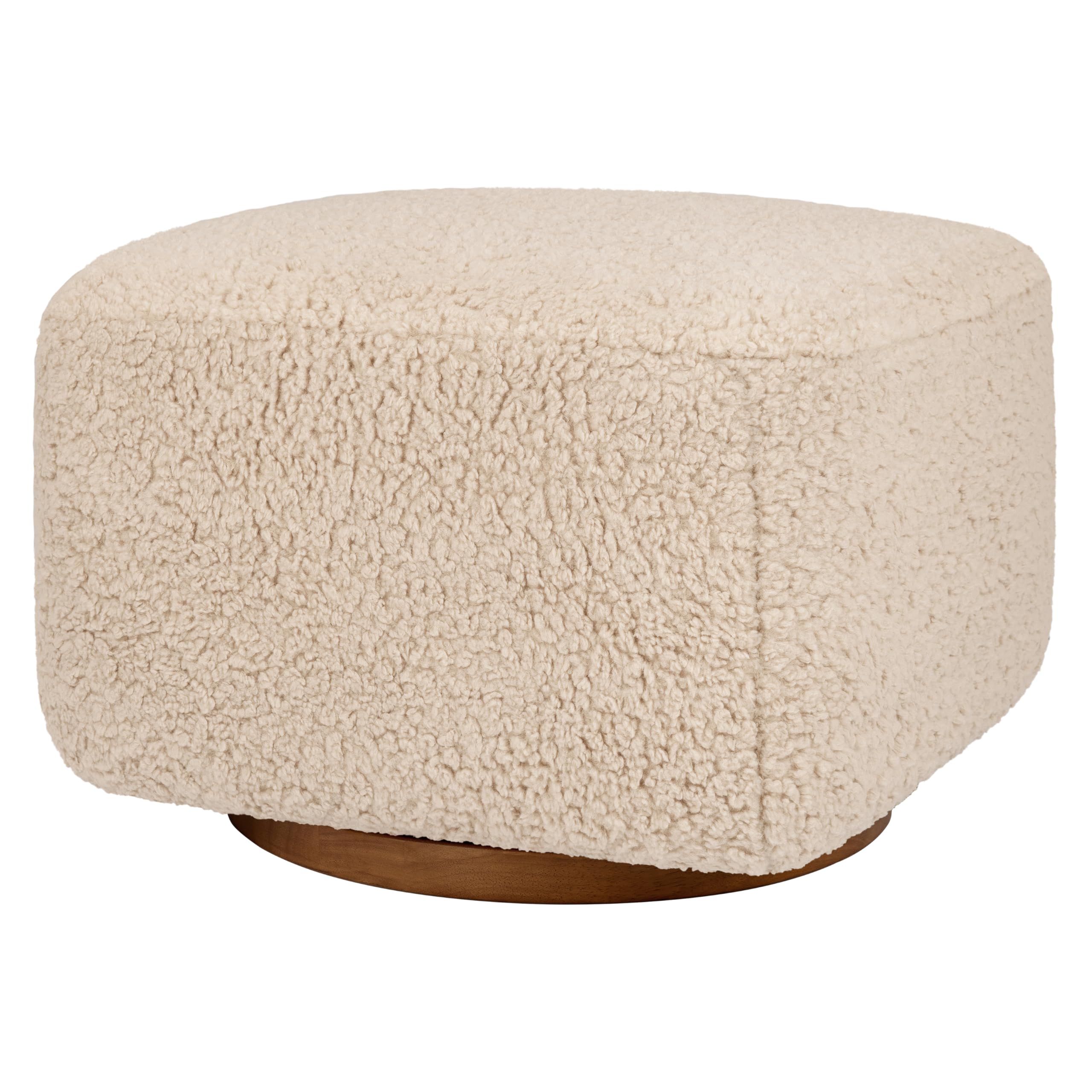 Amazon.com: Babyletto Kiwi Gliding Ottoman in Chai Shearling with