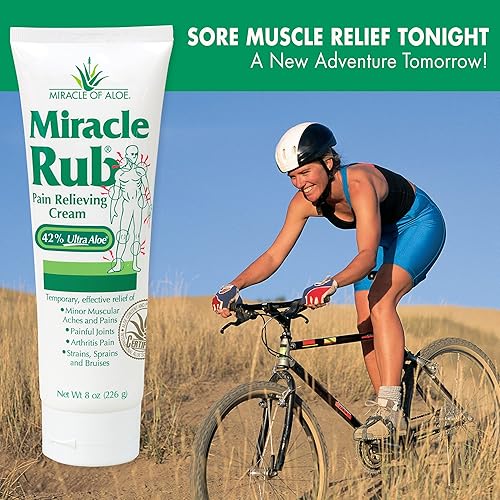 Miniatura 6 de Miracle Rub Crema para aliviar el dolor con 42 aloe tubo de 8 onzas paquete de 2