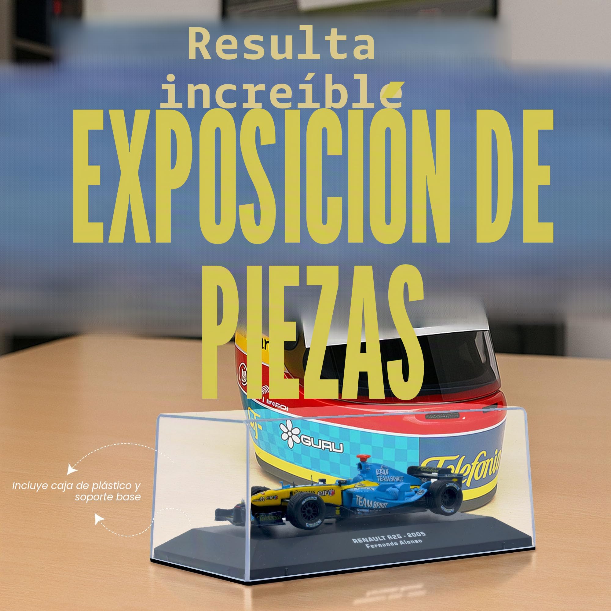 1:43 F1 Team R25-2005 Collection Formula 1 Race 5# Modelo inspirado en Fernando Alonso Modelo coleccionable fundido