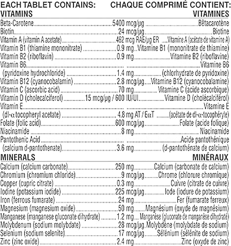 Miniatura 3 de Materna Nestle Suplemento de vitaminas y minerales prenatales posparto 100 tabletas
