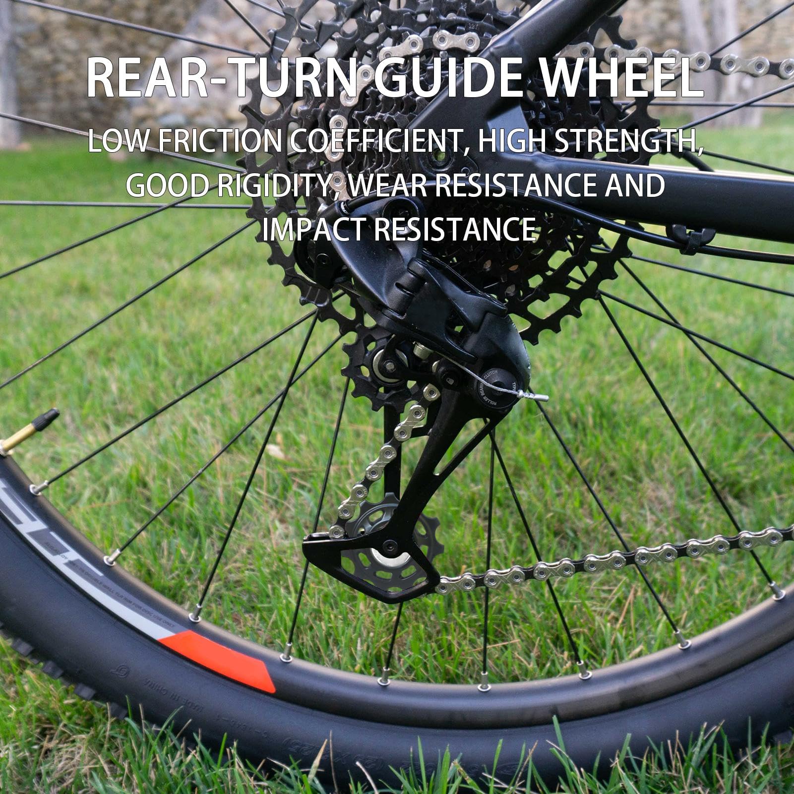 Rennrad Schaltwerkrolle, Führungsrolle Hinterrad Schaltrolle, Fahrradzubehör Schnellspannende Führungsrolle für Anfänger Reparatur Straßen Touring