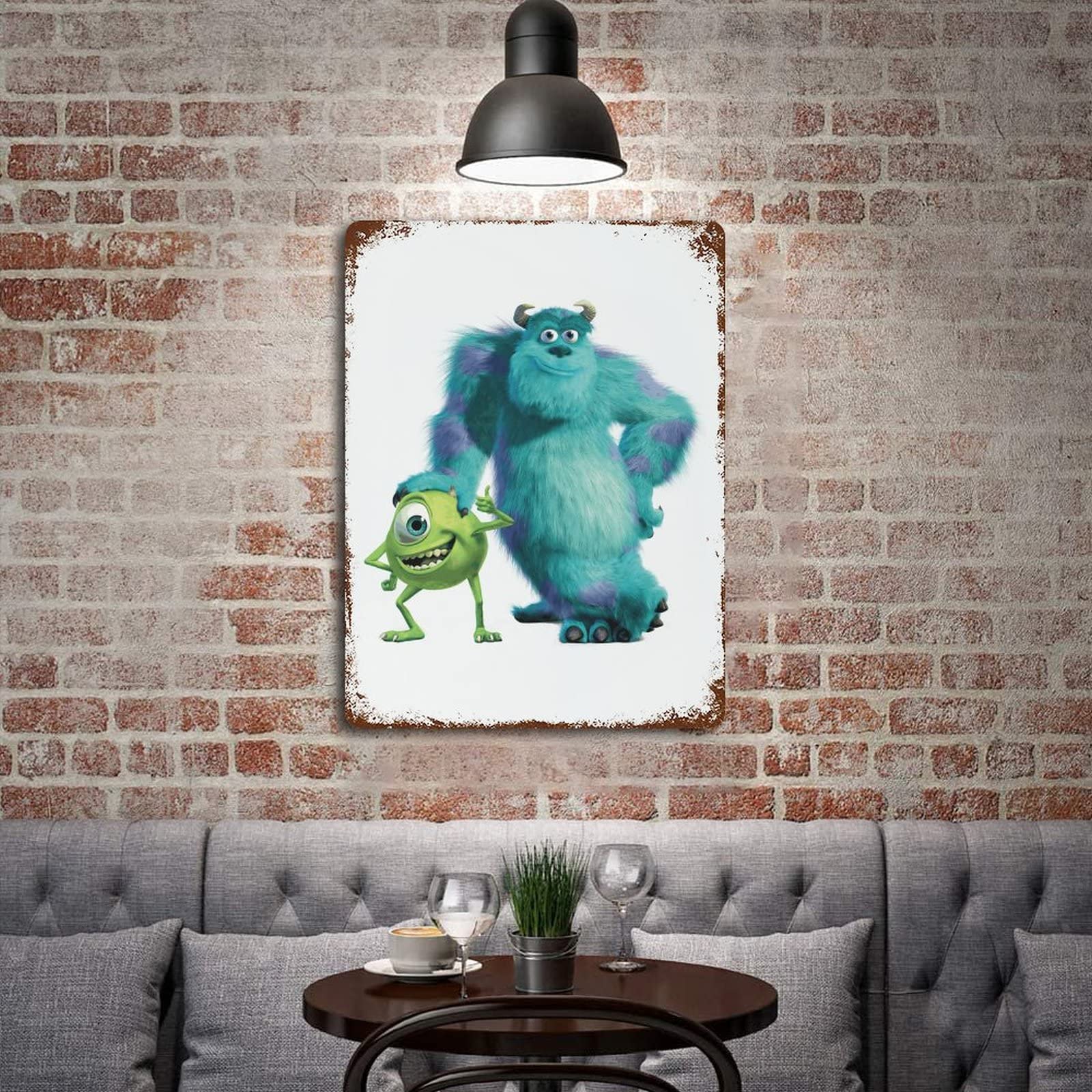 Amazon.co.jp: モンスターズインク マイク サリー ブリキの看板