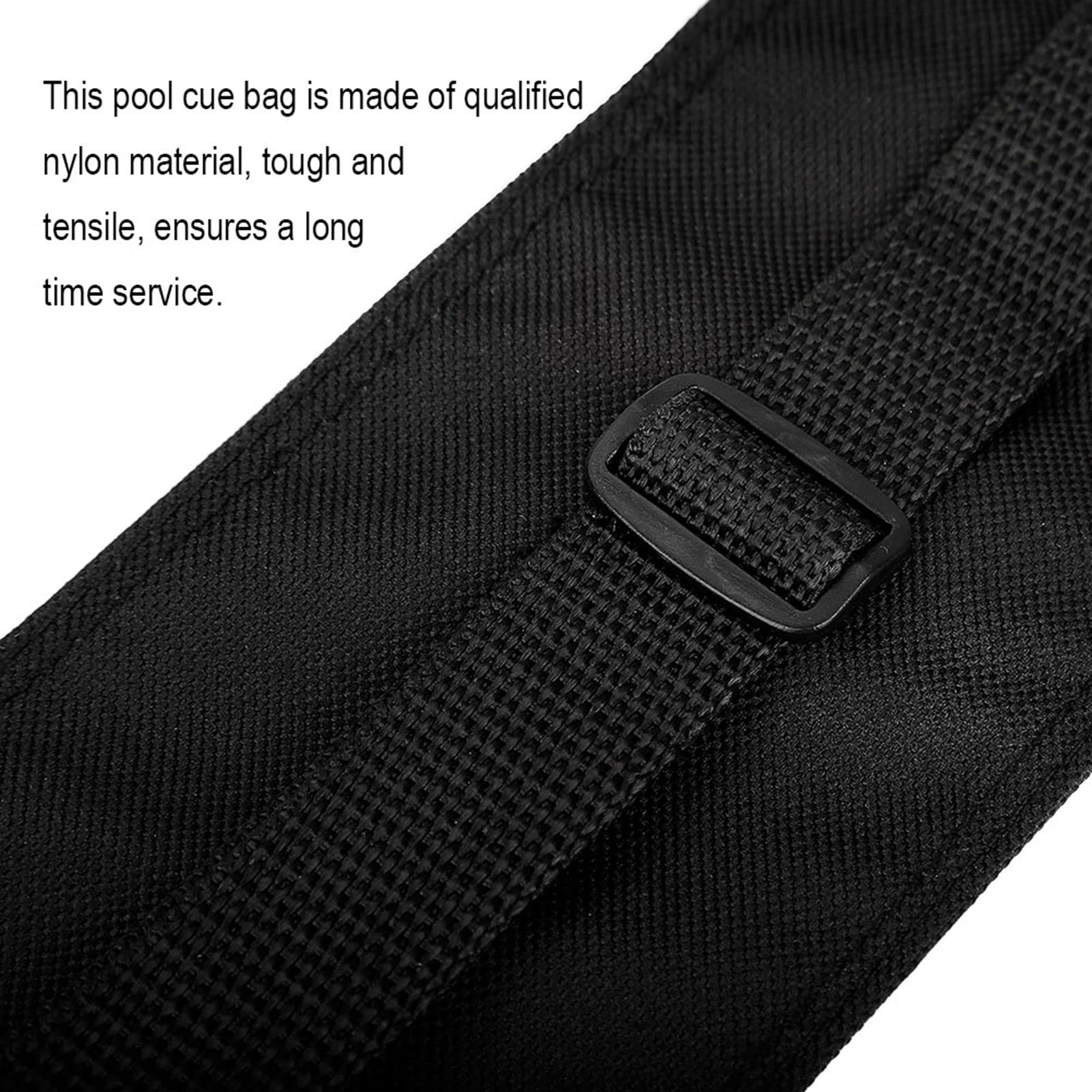 Joyzan Sac de rangement pour queue de billard - Léger et portable - Sangle réglable - En nylon noir - Protection contre la poussière, la saleté et les rayures
