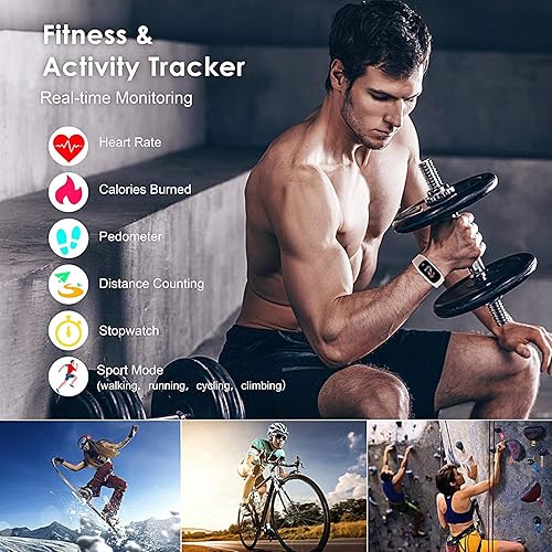 Miniatura 3 de Reloj inteligente con auriculares para mujeres y hombres rastreador de actividad física reloj combinado con auriculares Bluetooth para recibir