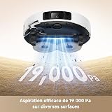 Mova Robot aspirateur P50 Ultra avec serpillère Flexible, Puissance d'aspiration 19 000 Pa, Nettoyage des Coins aux Bords, Nettoyage Automatique de la serpillère et de la Plaque de Lavage à 75 °C - 3