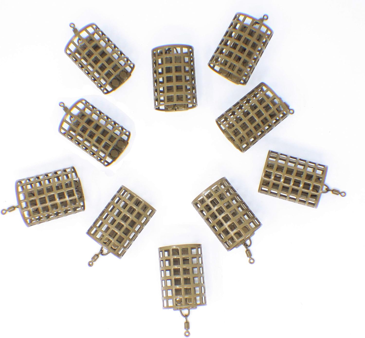 FLADEN Fishing, 10 x Wire Cage Swim FEEDERS Choose your Style, Round, Square & Hexagon - Image 3