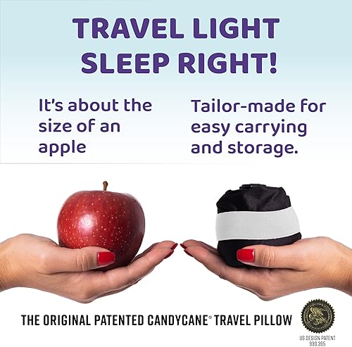 Miniatura 7 de Almohada inflable de viaje para aviones, automóviles y hogar - Soporte ajustable para cuello, cabeza y barbilla - Diseño en forma de J de 360 -