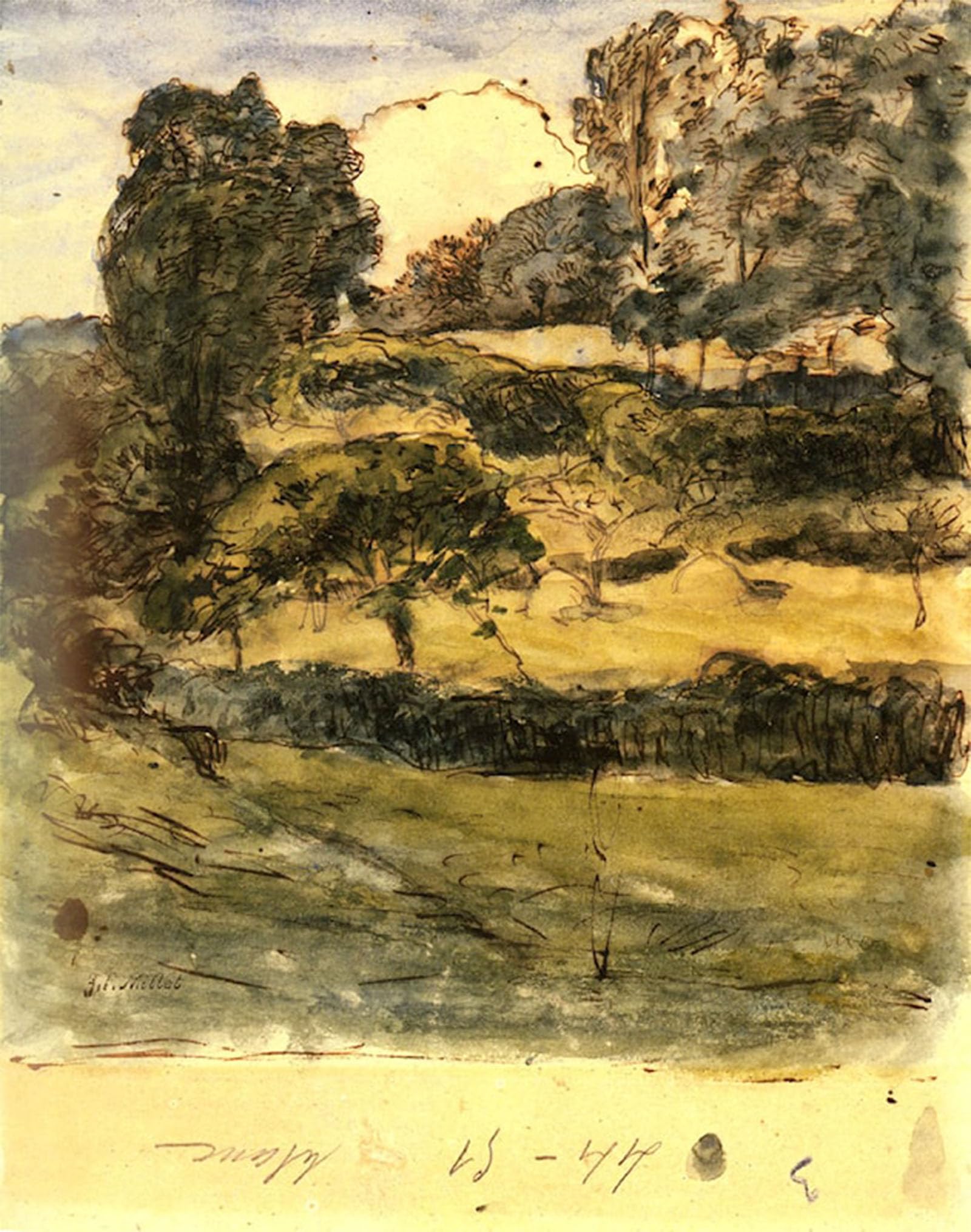 ARTXLXXBN Famous Painting Art Wall Decor Abstract Art Picture Pastures in Normandy Jean-Francois Animal Pictures for Home Decor 60x90cm