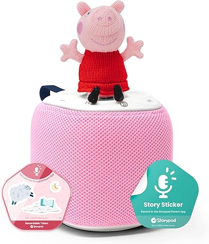 Storypod El sistema de reproducción de audio de primer aprendizaje Con Peppa Pig para niños de 3 a 5 años Juguete educativo interactivo y narrador