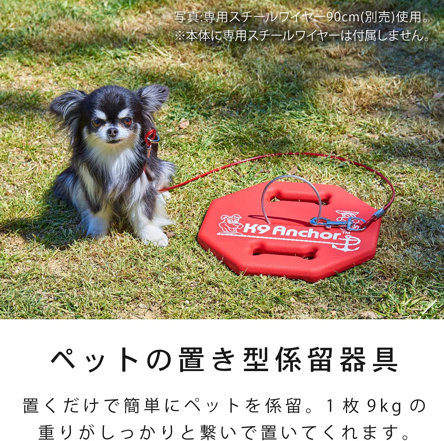 Amazon.co.jp: 【OFT】 K9アンカー 本体+3mワイヤー 係留 おもり 9kg