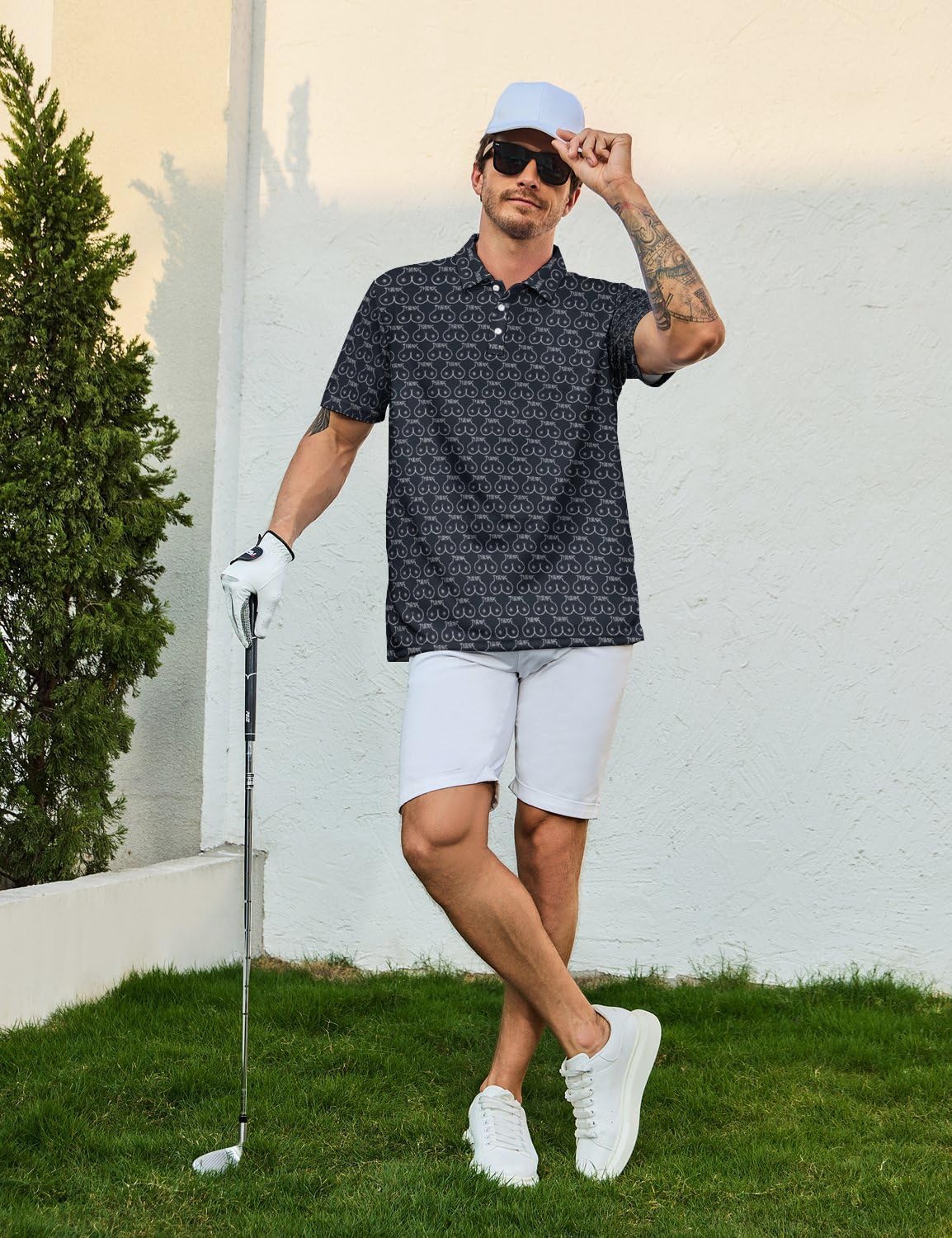 Mens Golf Shirts Golf Polo Shirts for Men Short Sleeve Polo Shirts Golf Gifts - Image 3