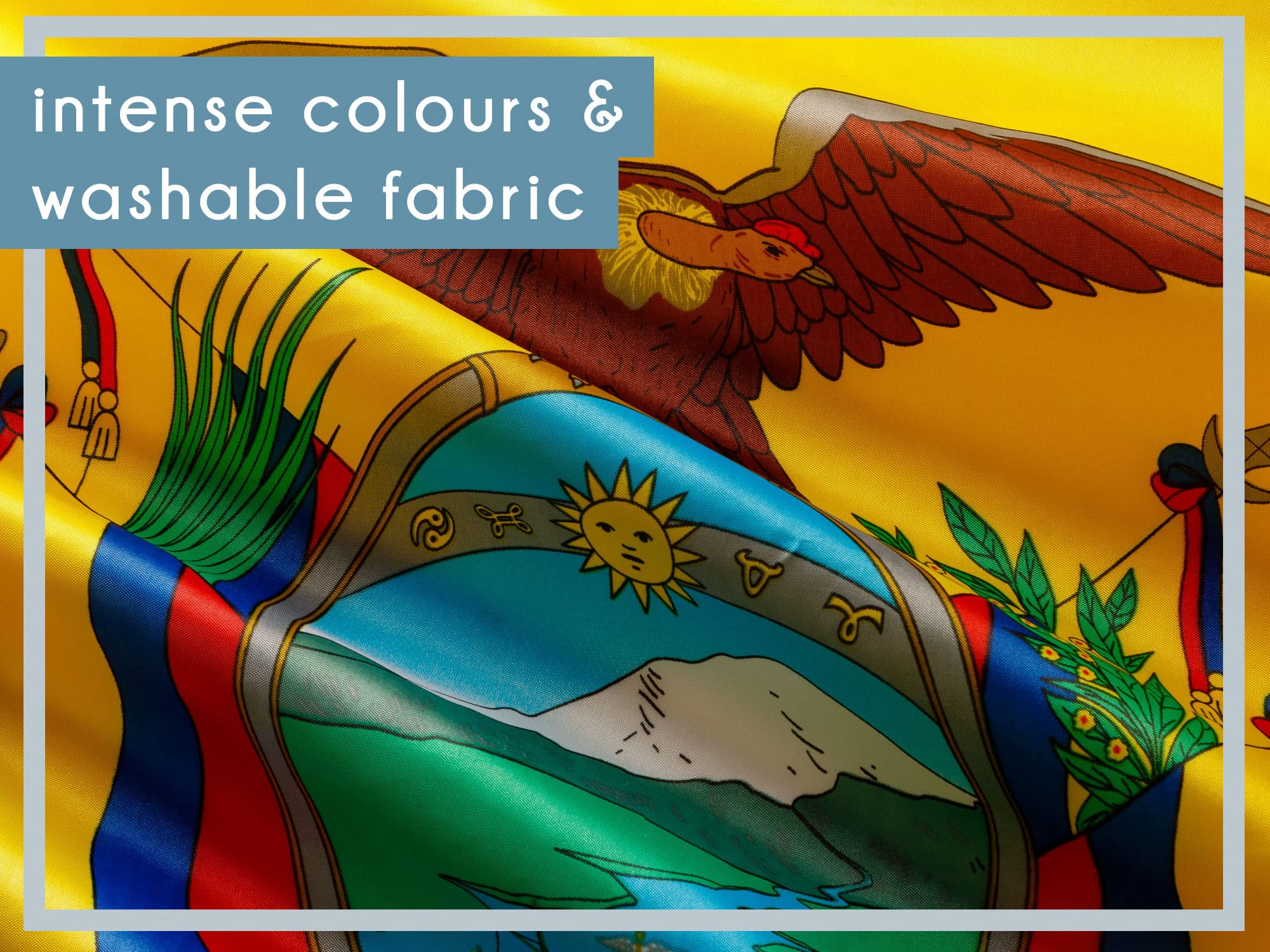 PHENO FLAGS Ecuador flag, Ecuadorian flag 3x5ft with brass eyelets, weatherproof national flag for flagpole, 100% polyester - Image 3