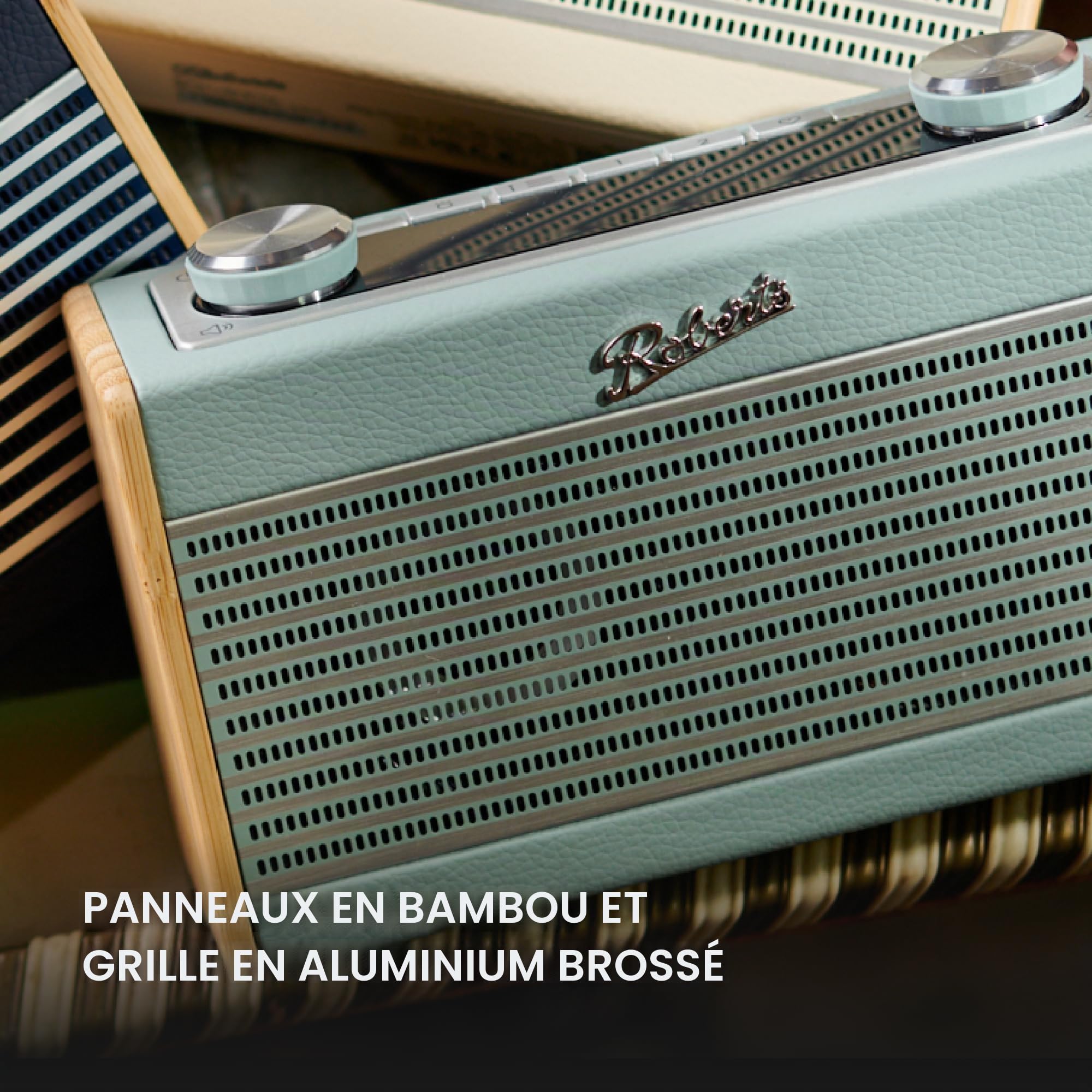 Roberts Radio numérique Rambler UNO FM/Dab/Dab+ avec Bluetooth, Bleu Canard