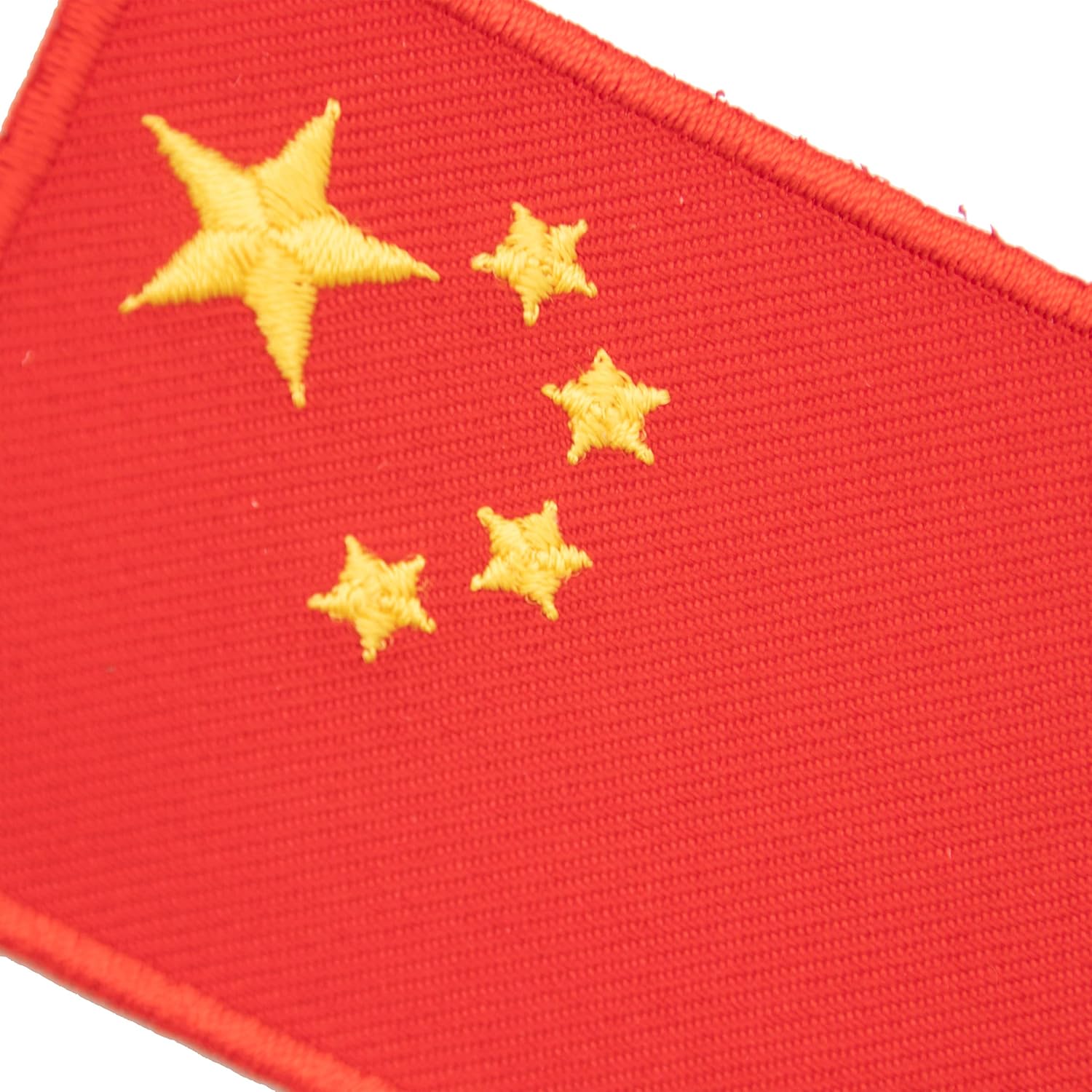 A-ONE -China Flag Army Badge Patch+Metal Pin, Chinese Embroidered Patriotic Badge Lapel Pin, Iron on Sew on Armband Patch NO.054A