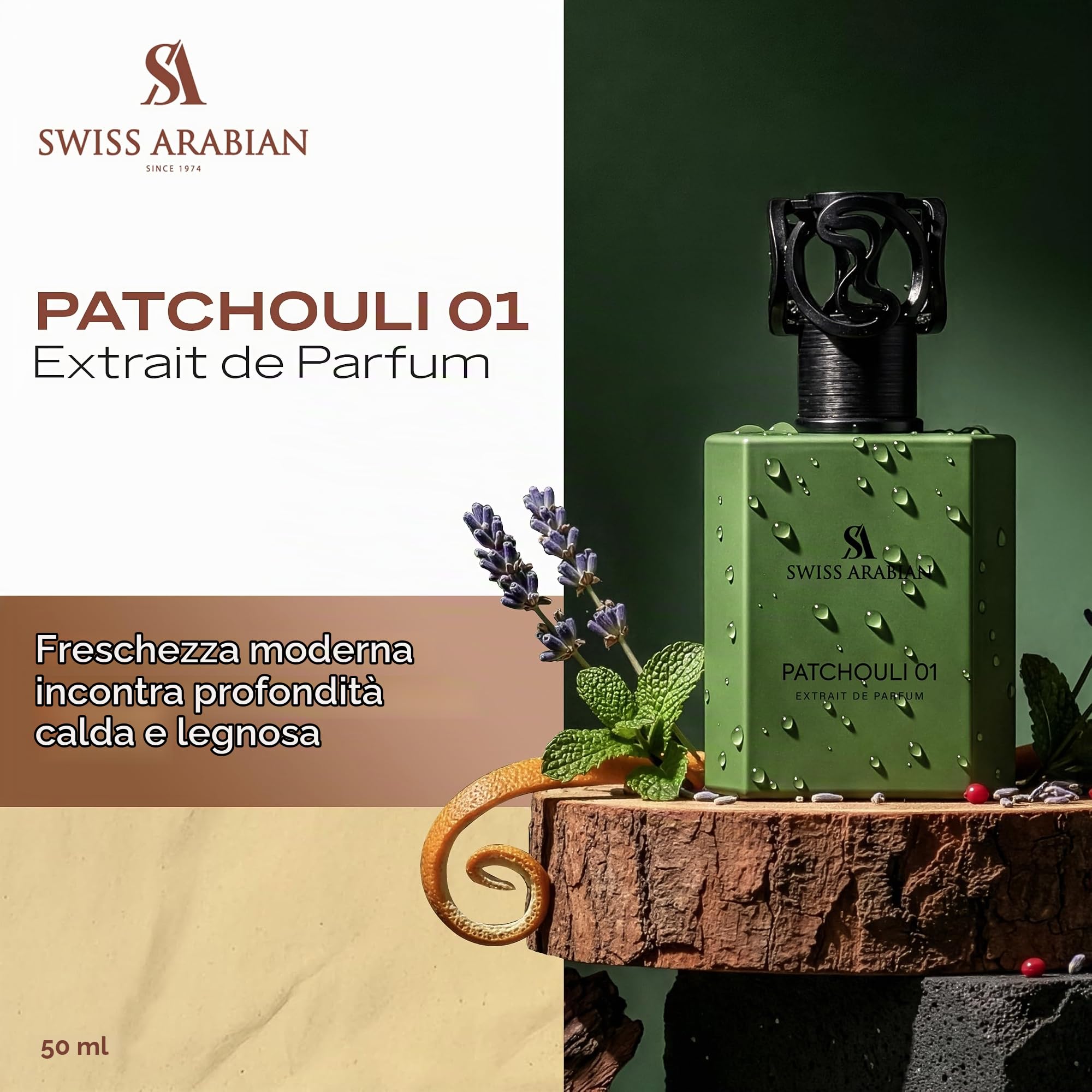 Swiss Arabian Patchouli 01 Extrait de Parfum, 50 ml