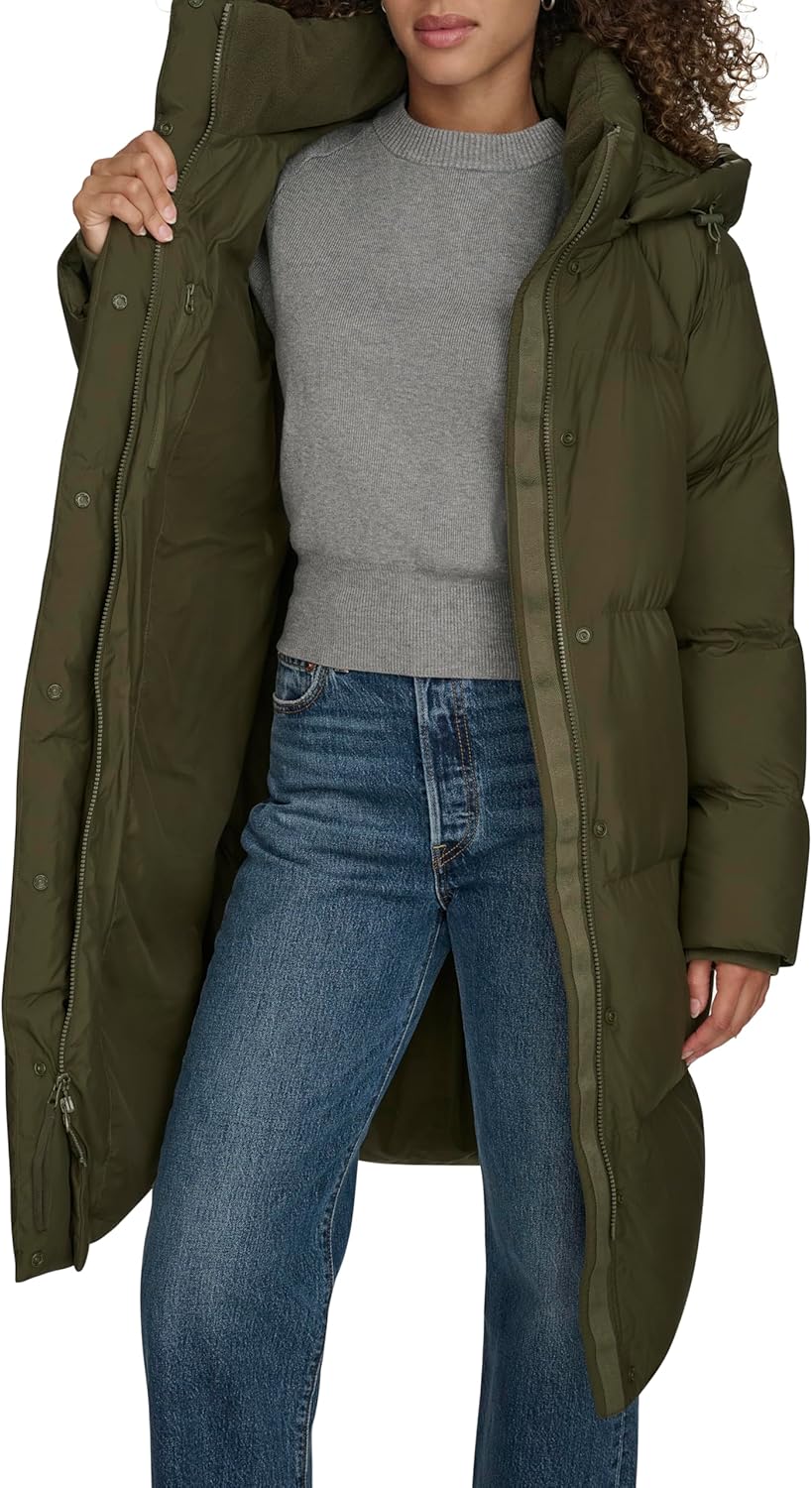 Levi's Women's Cloud Puff Hooded Midlength Puffer Jacket - Image 5