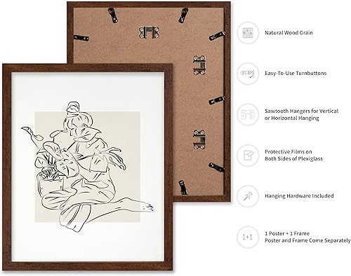 Miniatura 232 de Poster Master Póster de peonías – Estampado de flores retro – Ilustración floral – Ilustración en blanco y negro – Diseño de línea y abstracto –