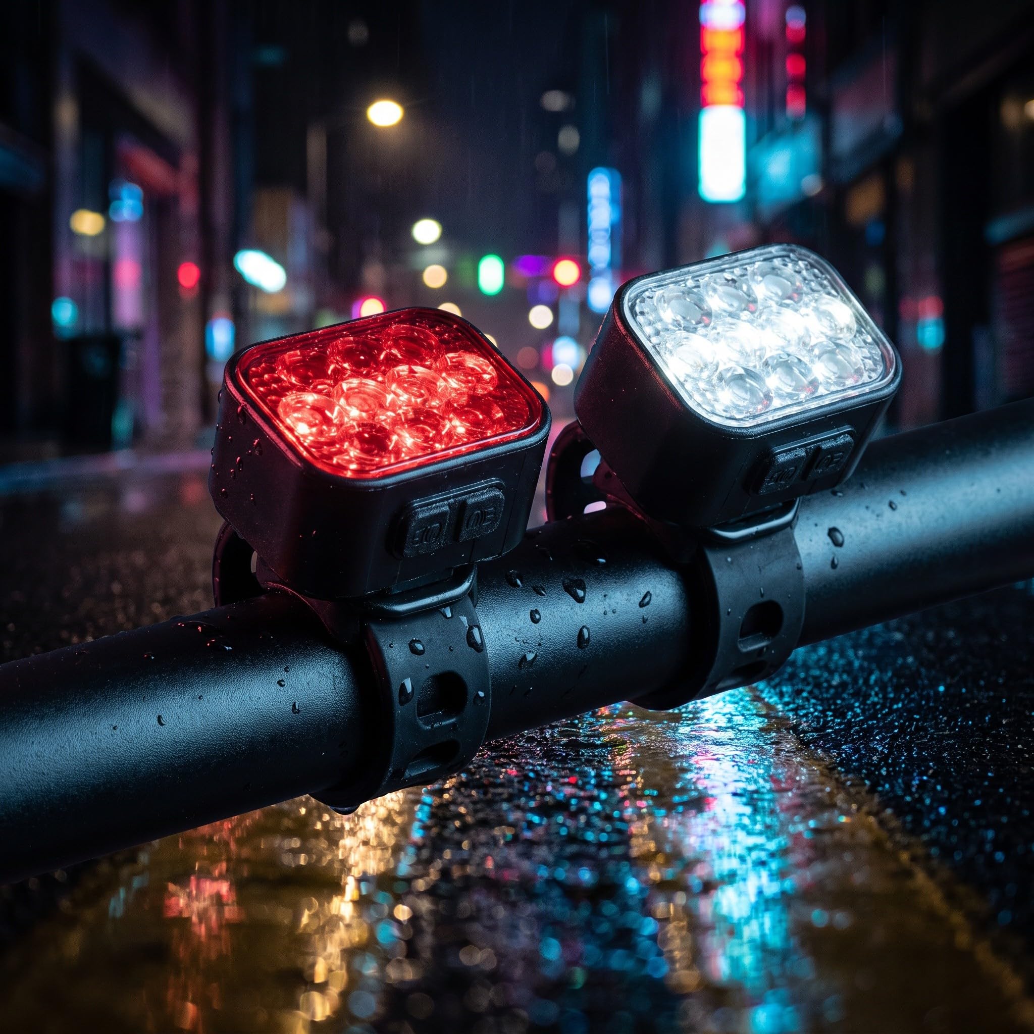 Zerodeko 1 Juego de Luces para Bicicleta Recargables por USB e Impermeables: LED superbrillantes | Faro delantero con 8 modos y luz trasera con 9 modos - Resistente al agua para ciclismo en cualquier condición climática.