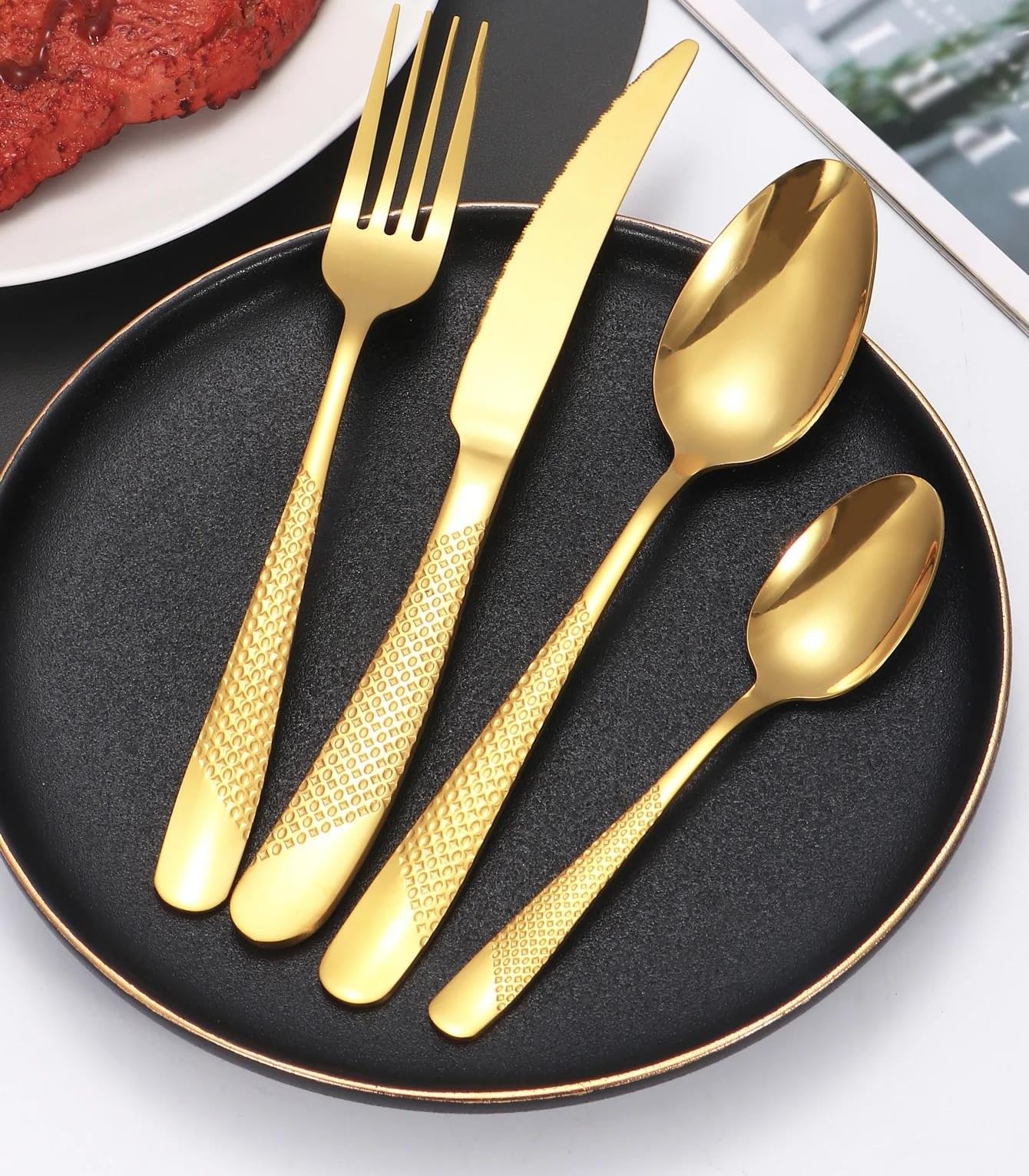 Amazon | カトラリーセット 24 個セットステンレス鋼食器スター