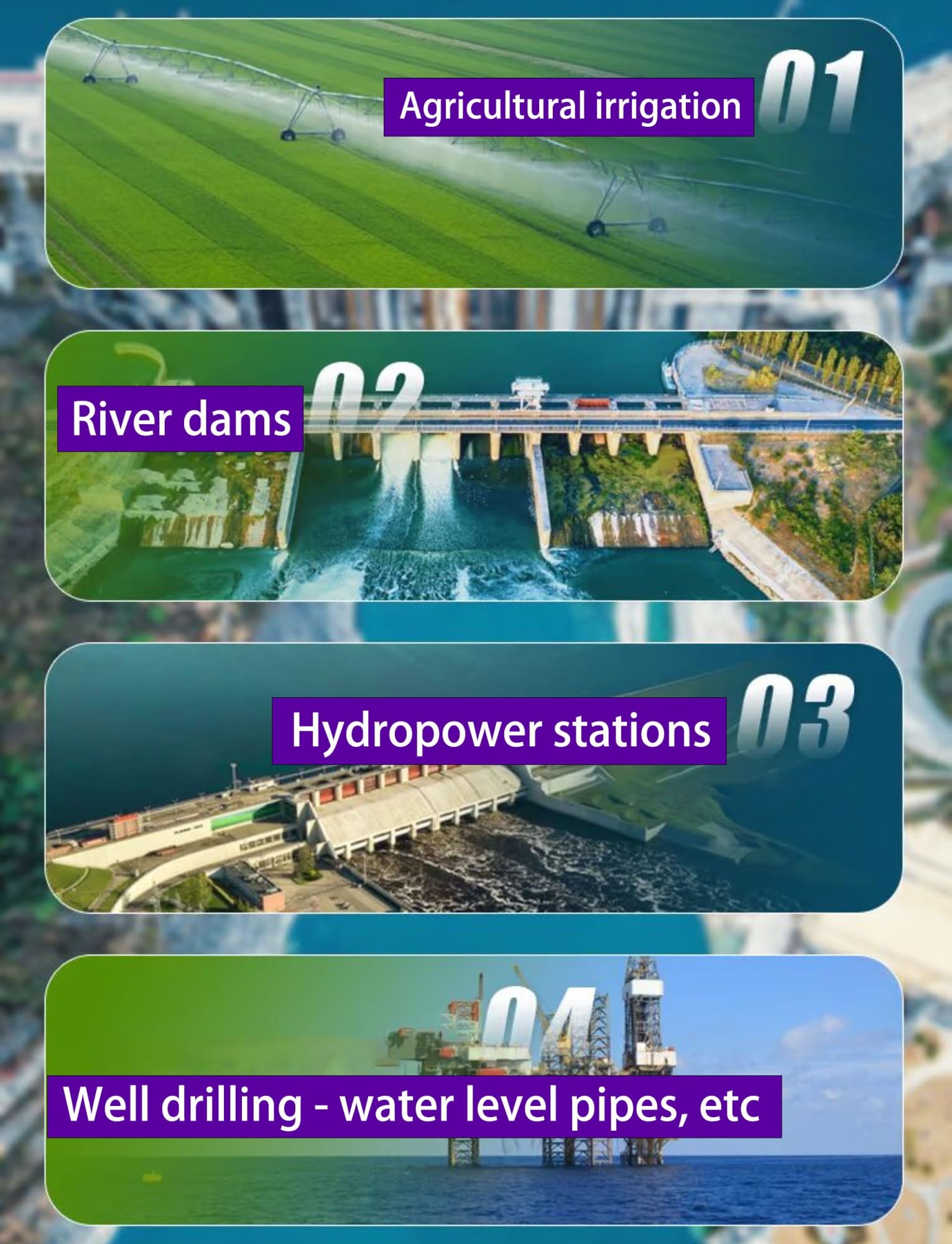 Medidor de nivel de agua for pozos profundos de 100 metros, con sonda de 25 mm, retención de pico e indicador LED for pozos, perforaciones y aguas subterráneas.(30 meters/98.4ft)
