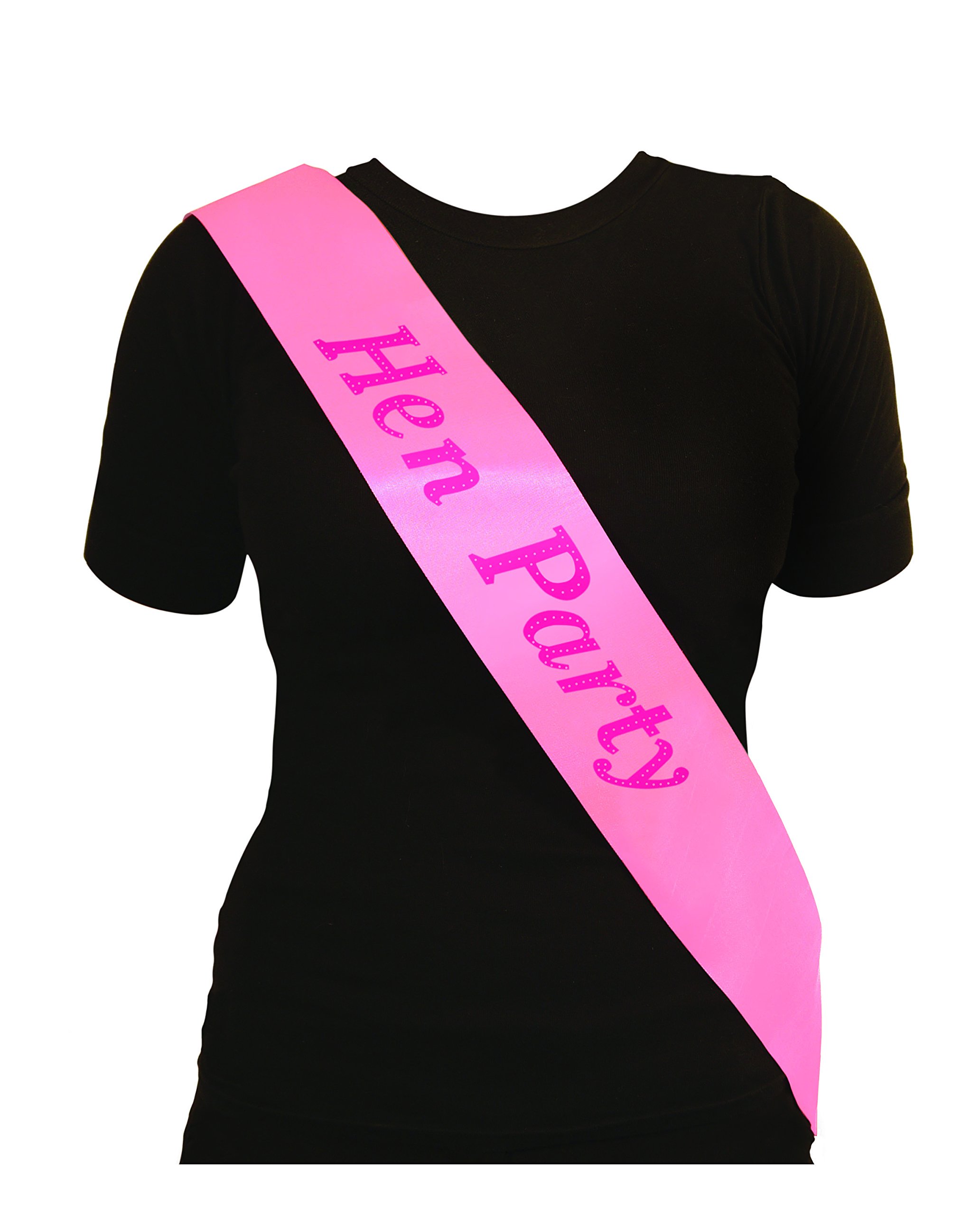 Hen Party Sashes Girls - Night Out Accessory Pink Wedding Sash Pink