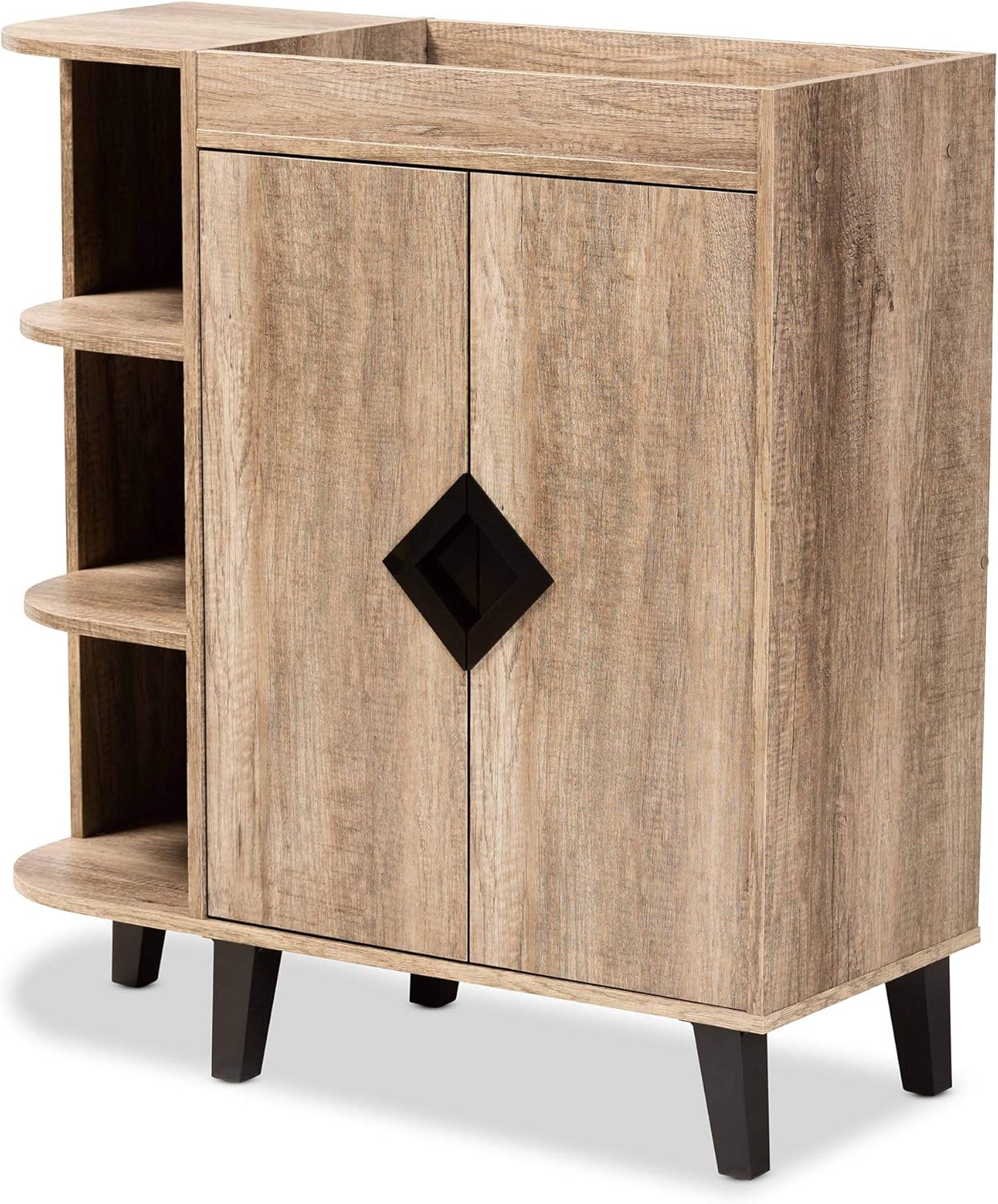 Baxton Studio Shoe Cabinets Brown/Black, Liberia Ubuy