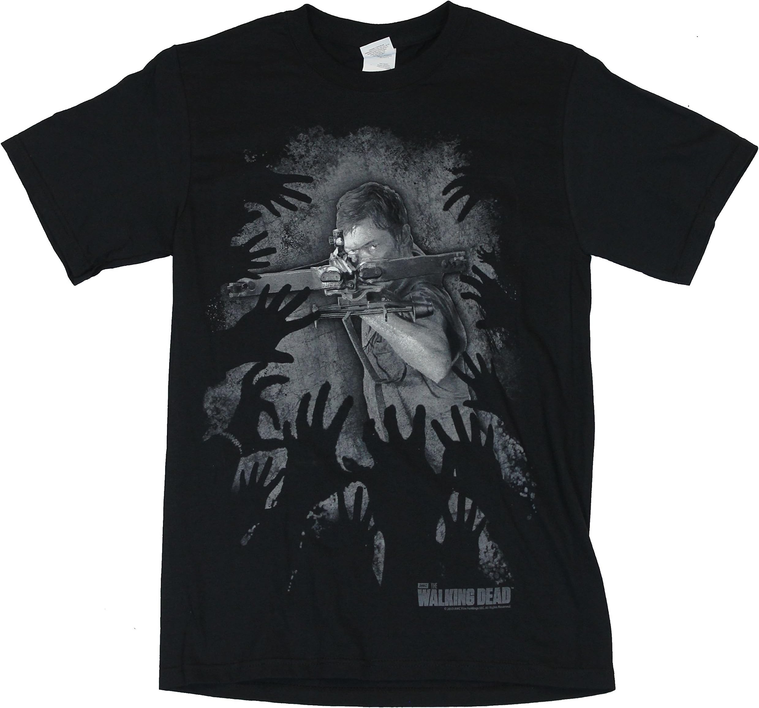 IN MY PARENTS BASEMENT The Walking Dead Mens T-Shirt - Daryl Dixon Crossbows The Zombies Away
