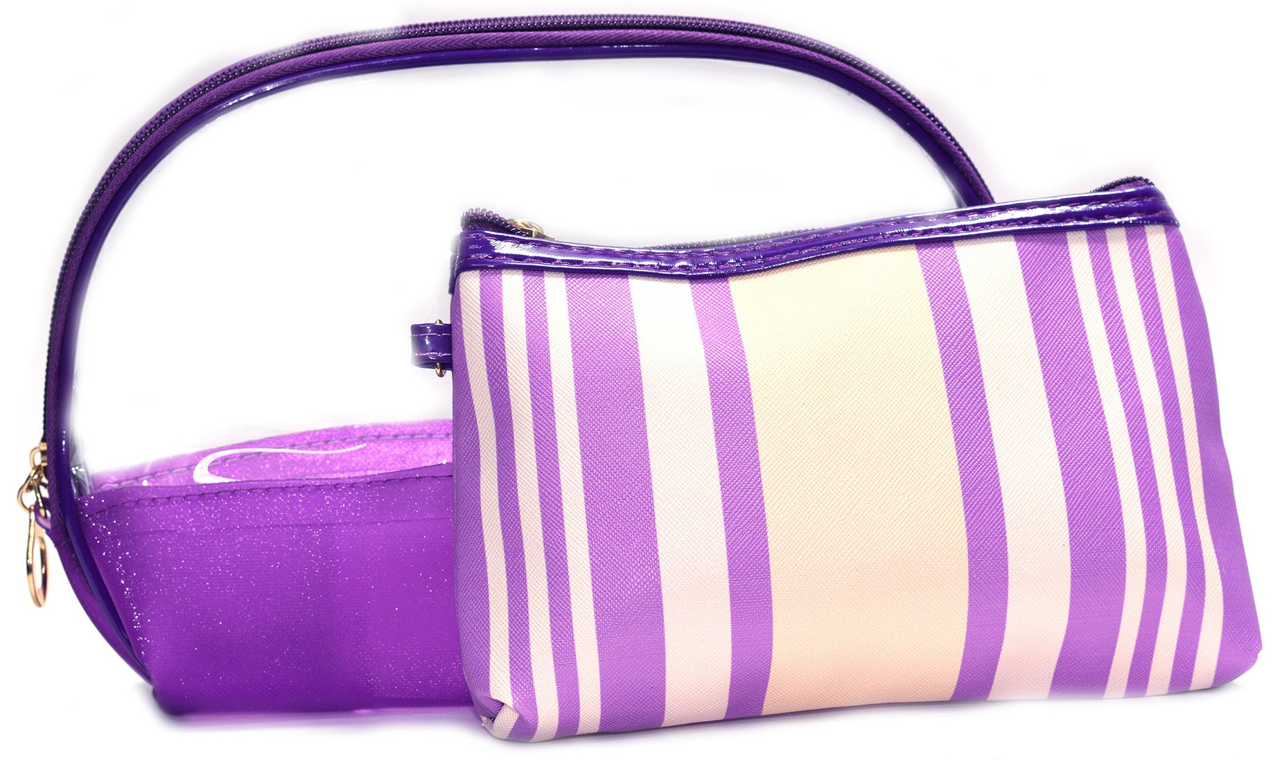 Color Fever Ladies Cosmetic Bags/Makeup - Vanity Pouch Street Look Style,Purple