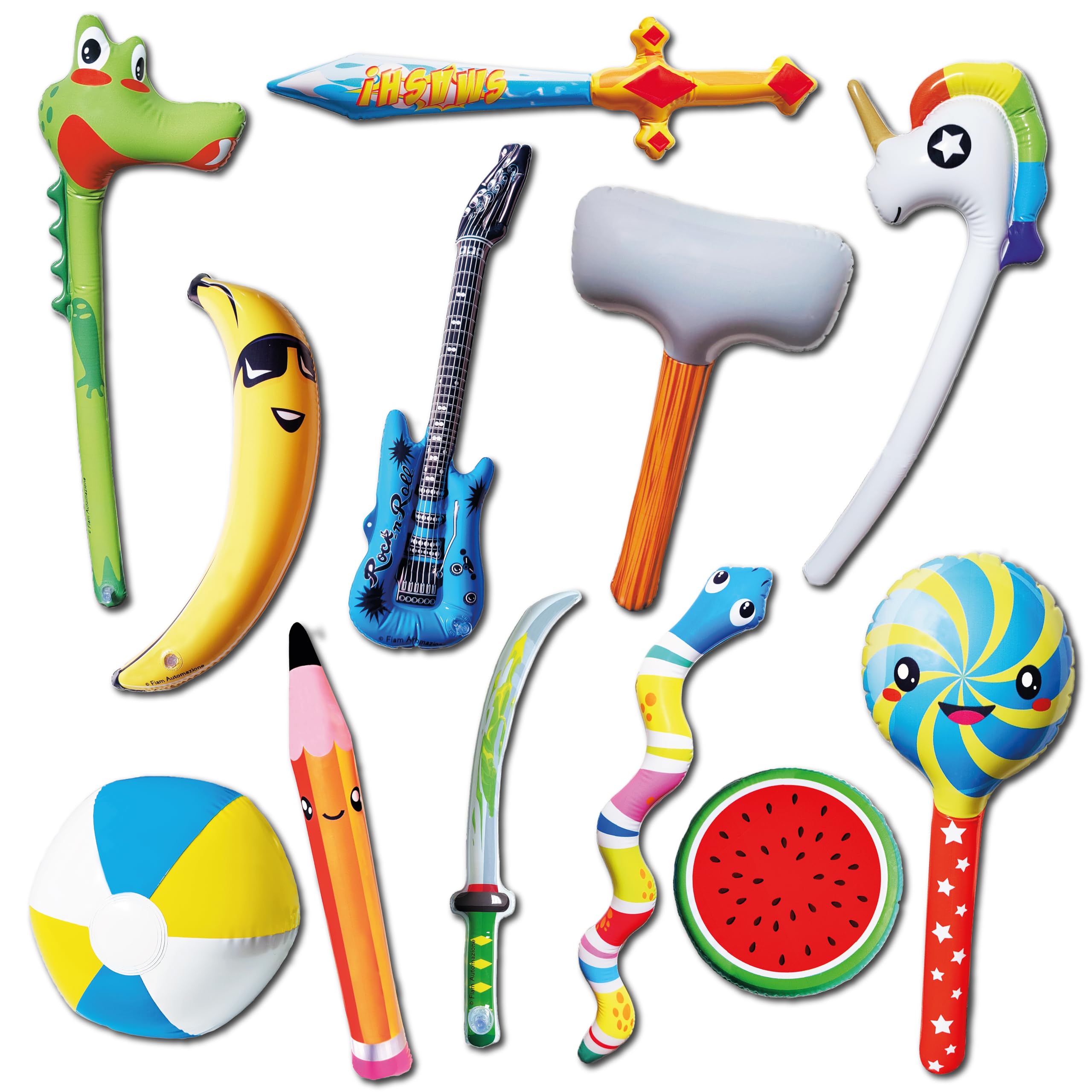Lavatelli - Set 12 pz regalini, ricarica macchina ARTIGLIO - GRABBER - PINZA animali in capsula, cappucci per penne e matite, piccole sorprese da 3 cm, Gadget e regali fine festa compleanno