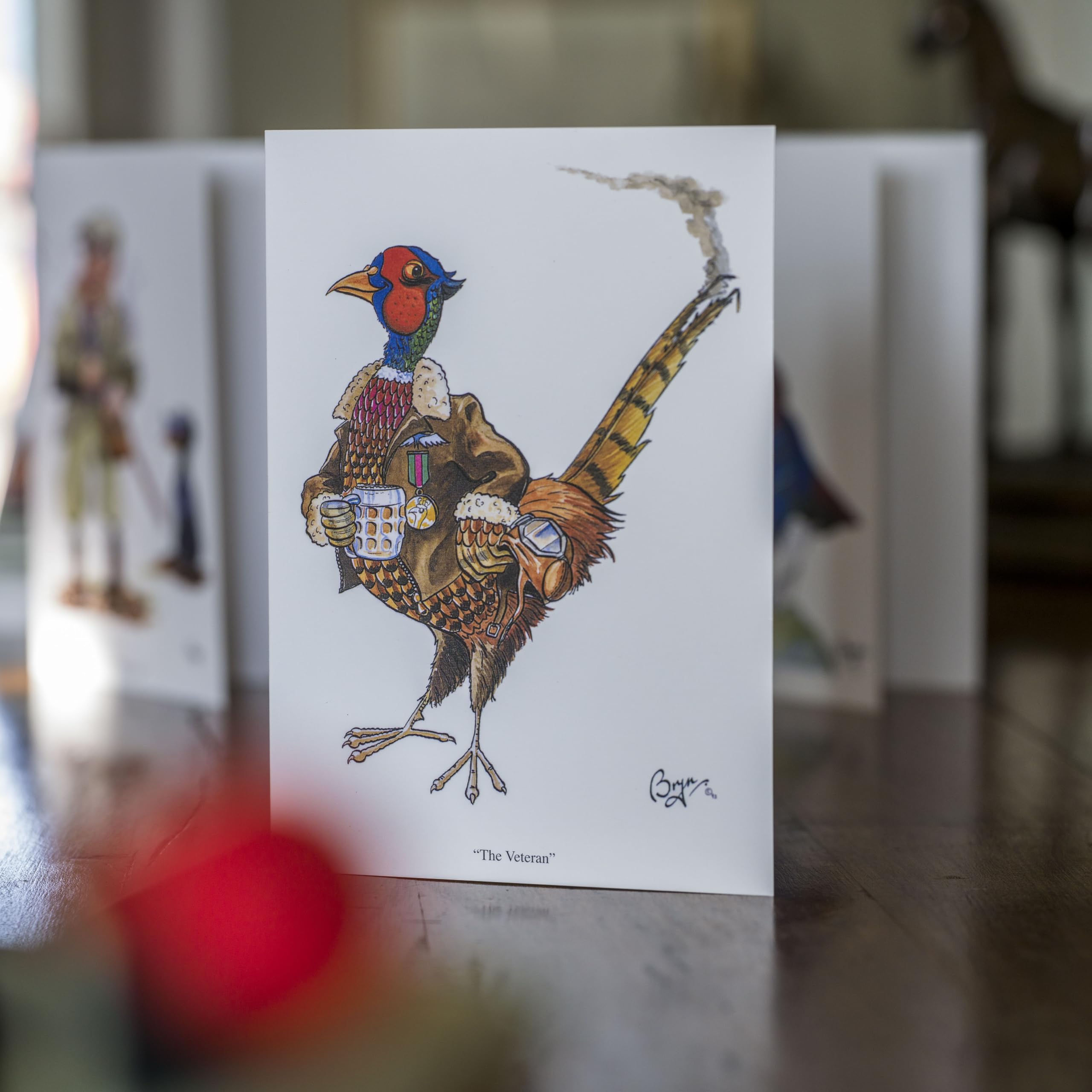 The High-Pheasant Shooting Greeting Card By Bryn Parry