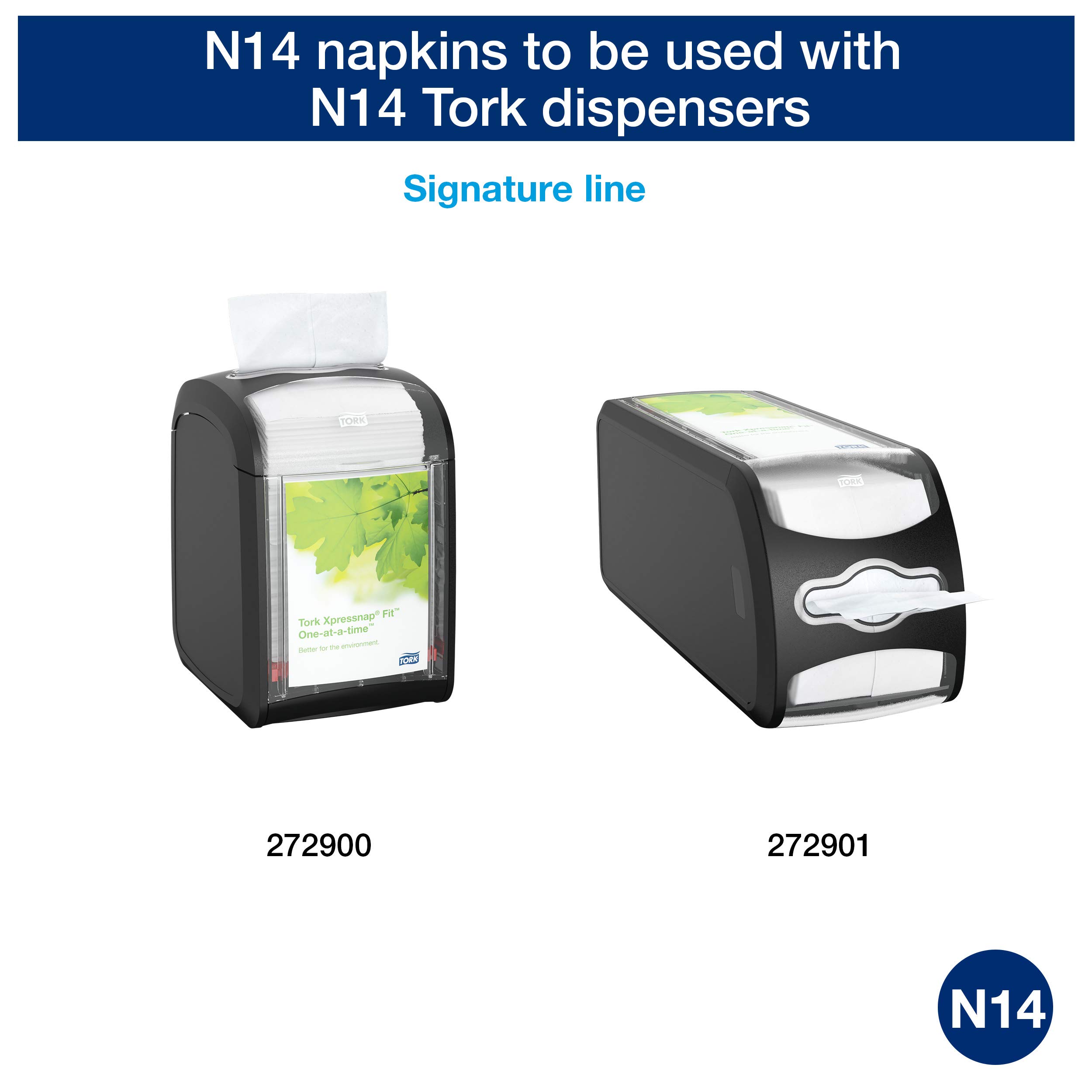 Tork Xpressnap Fit 15830 serwetki do napełniania do serwetki papierowej N14, wysoka jakość – 2-warstwowe, białe – 6 x 720 (4320) szt