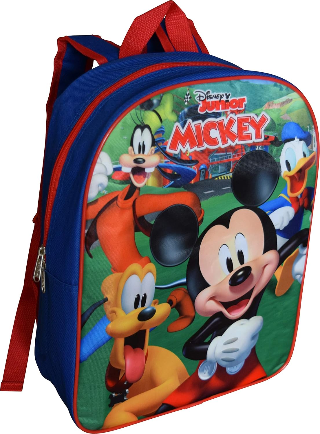 Group Ruz Mickey Mouse 15" Backpack (Royal Blue-Red)
