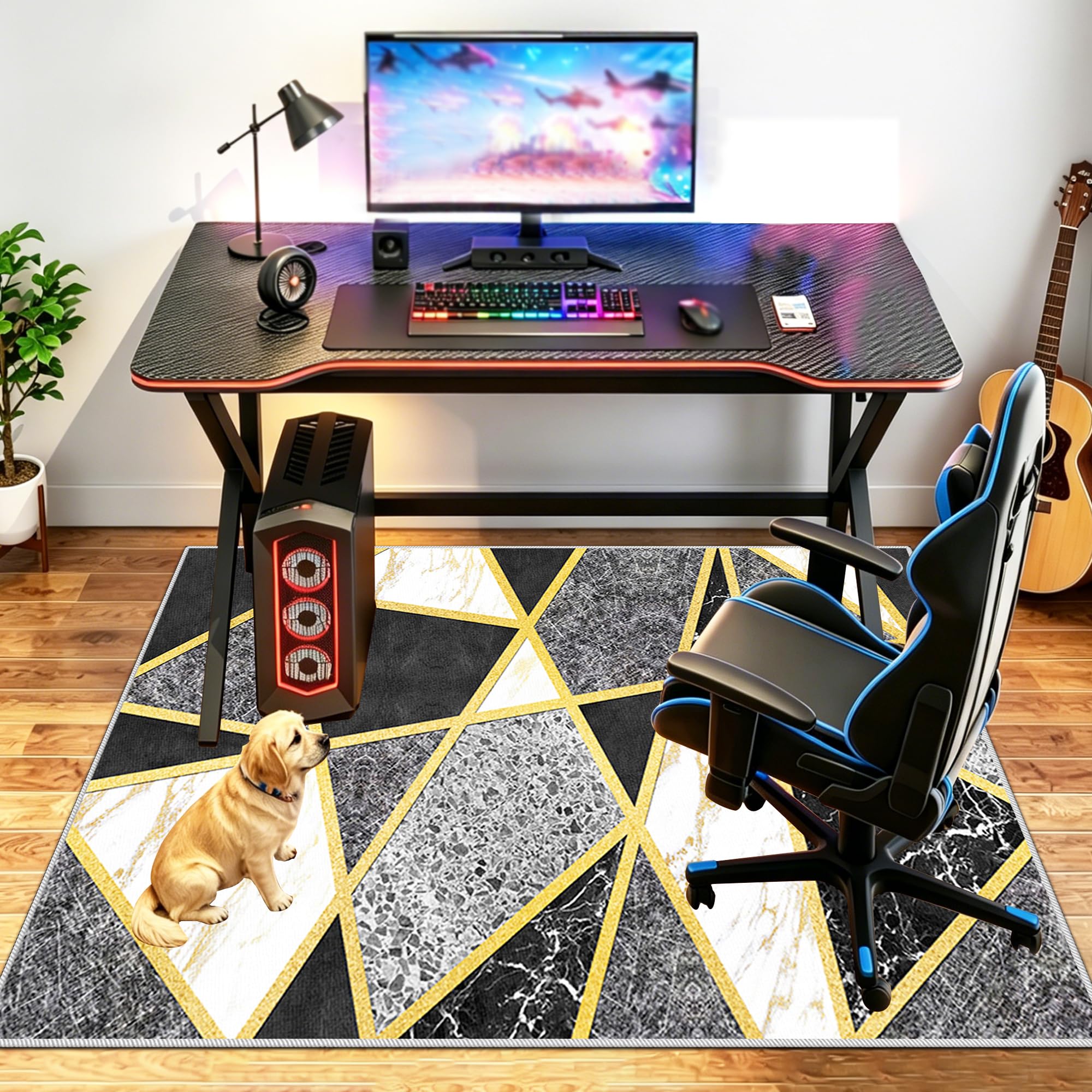 Tapis pour Protection de sols durs Chaise Gaming et Le Travail 120 x 160 cm
