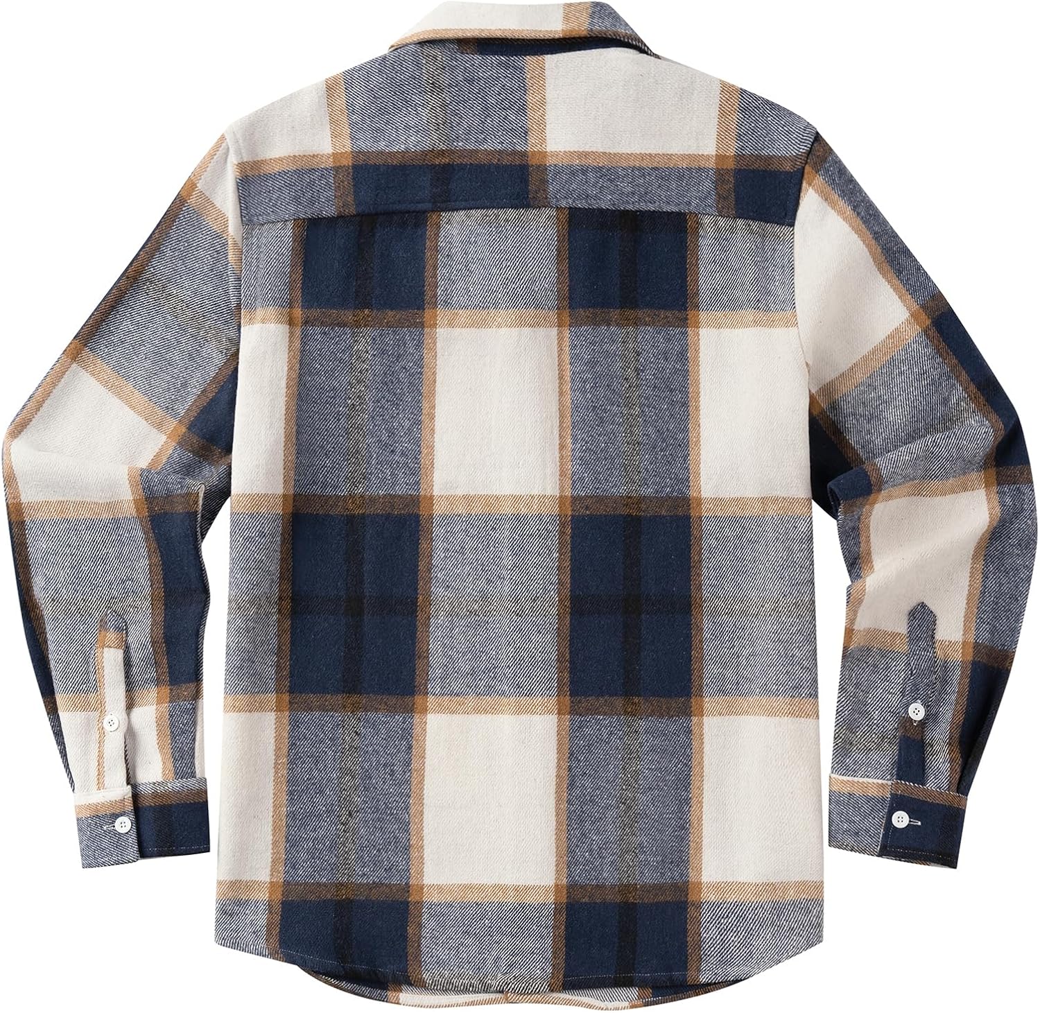 COOFANDY Mens Flannel Shirts Long Sleeve Plaid Shirt Jacket Button Down Shirt with Pockets - Image 9