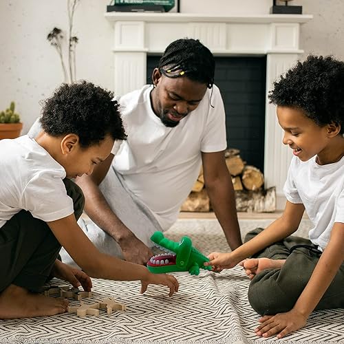 Miniatura 5 de MAYTRBOU PJJ Juego de dentista de cocodrilo, juego de dientes de cocodrilo grandes, juego para niños, juego de cocodrilo con dientes, juego de viaje