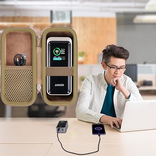 Vista 18 de khanka Funda de viaje Anker Prime Power Bank 27650mAh 250W Negro
